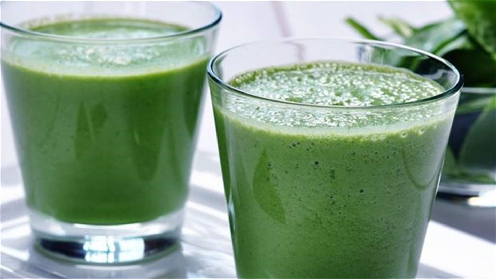 مشروب أخضر للتخلص من السموم والدهون