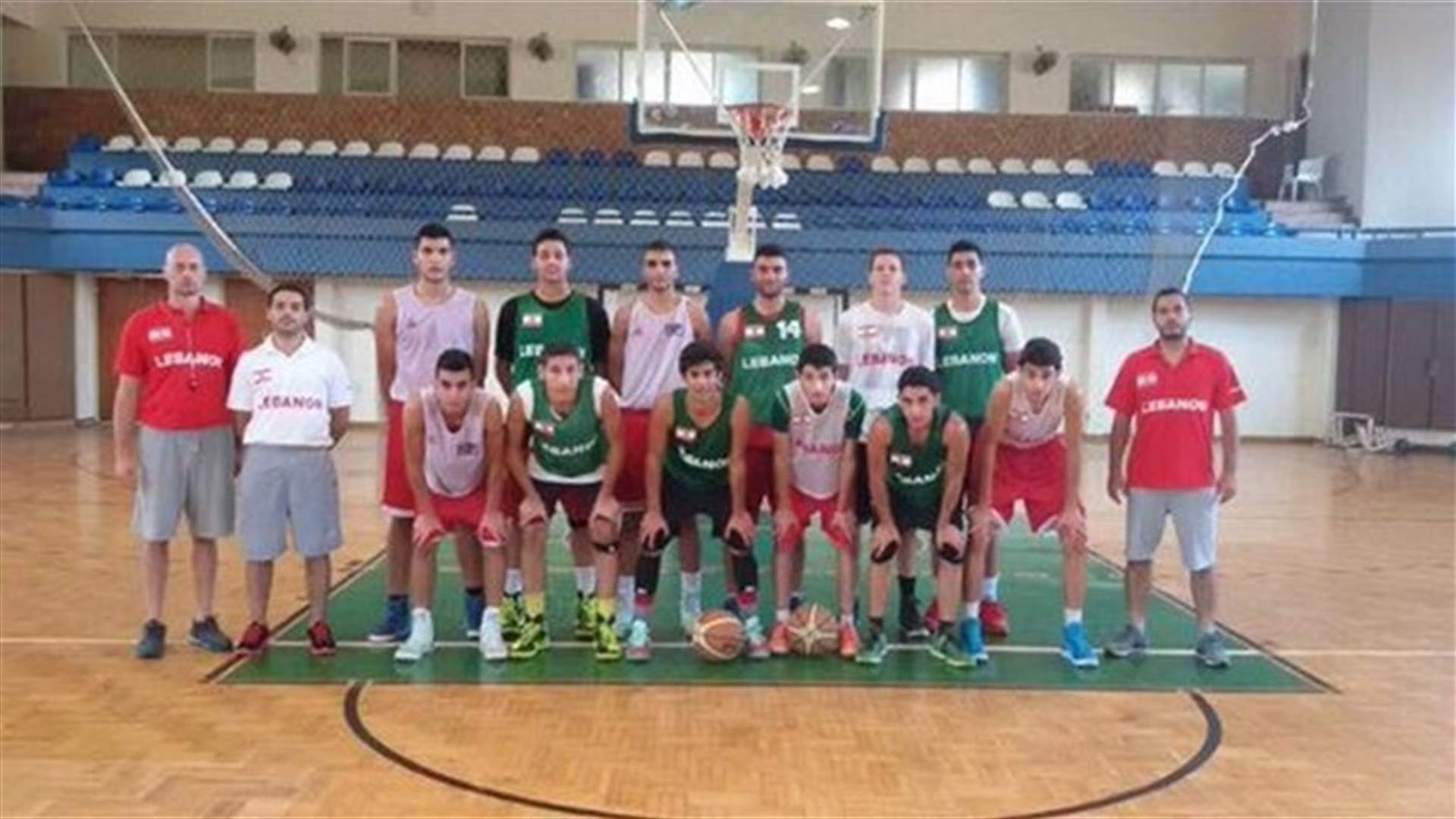 برنامج منتخب لبنان لكرة السلة في البطولة العربية لتحت للـ18   