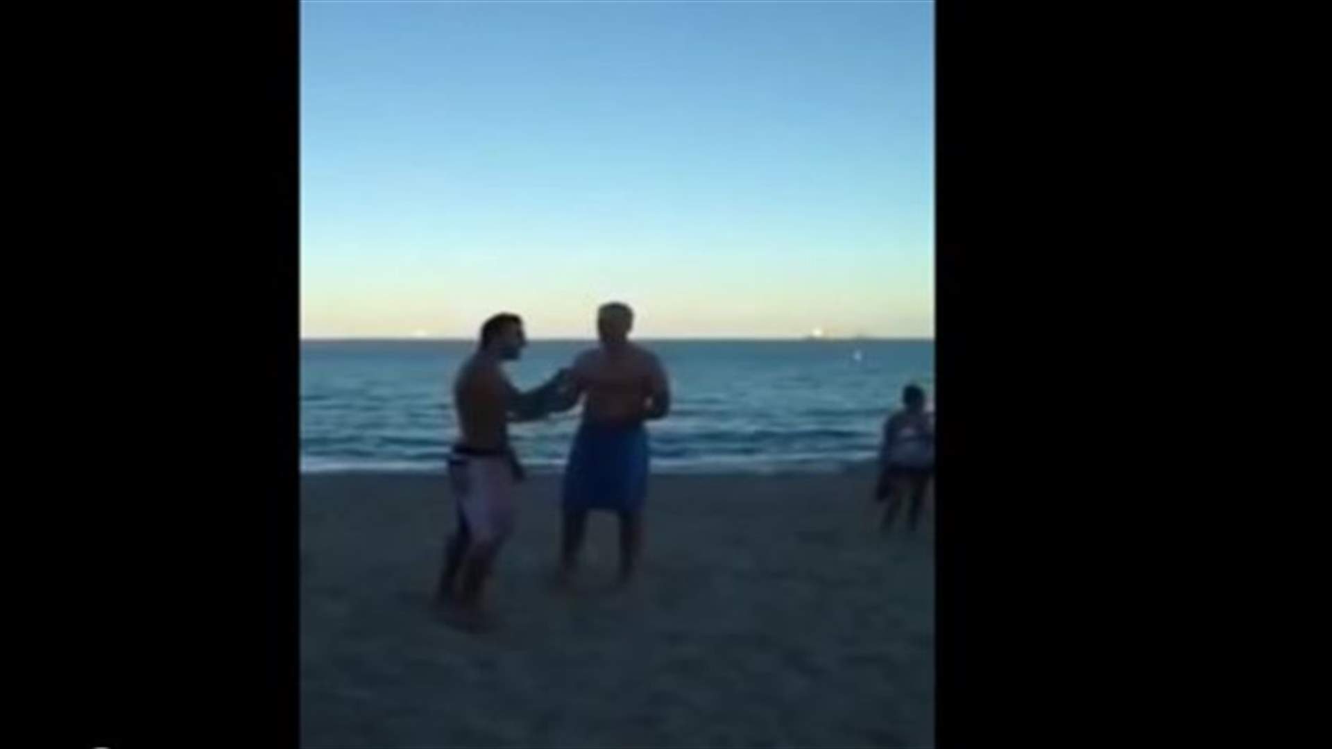 [VIDEO] Protective Father Knocks Out Man Half His Age!