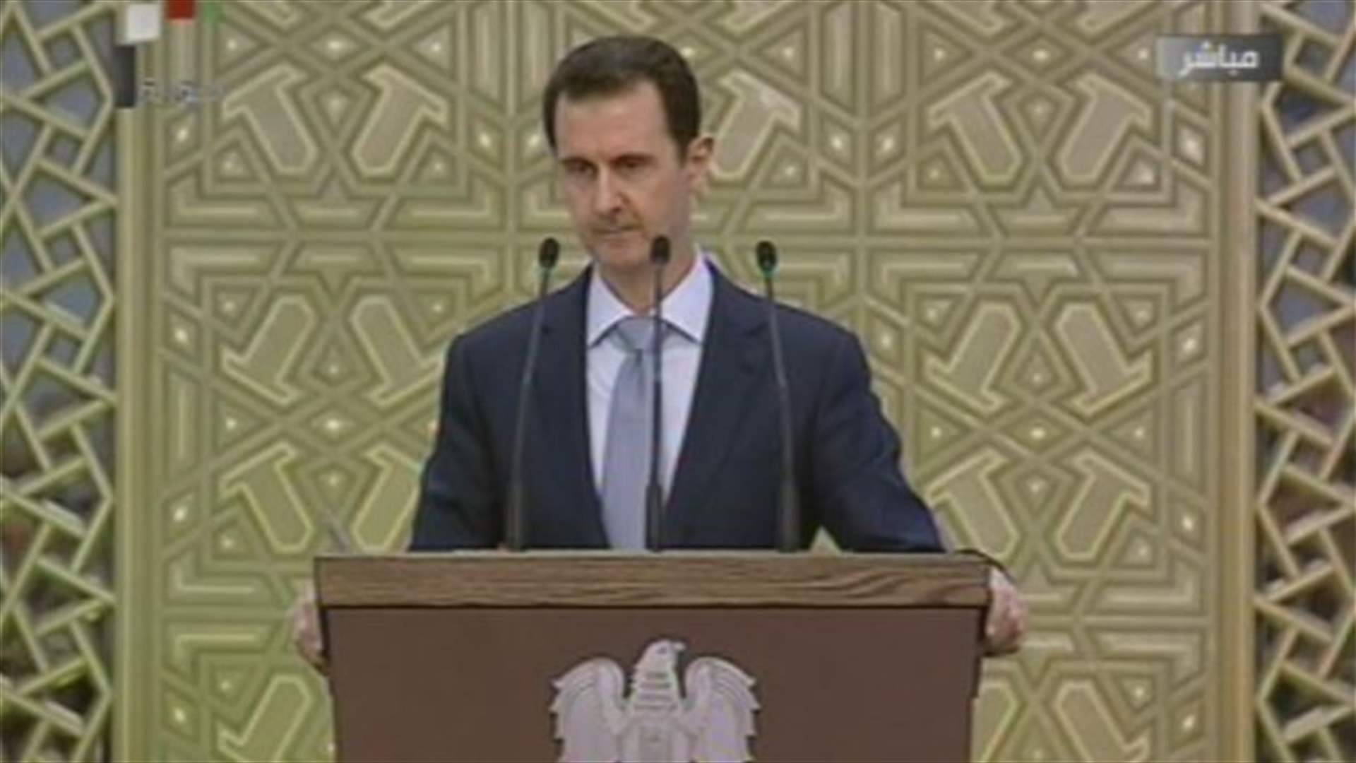 Syria's Assad says army consolidating in most important areas