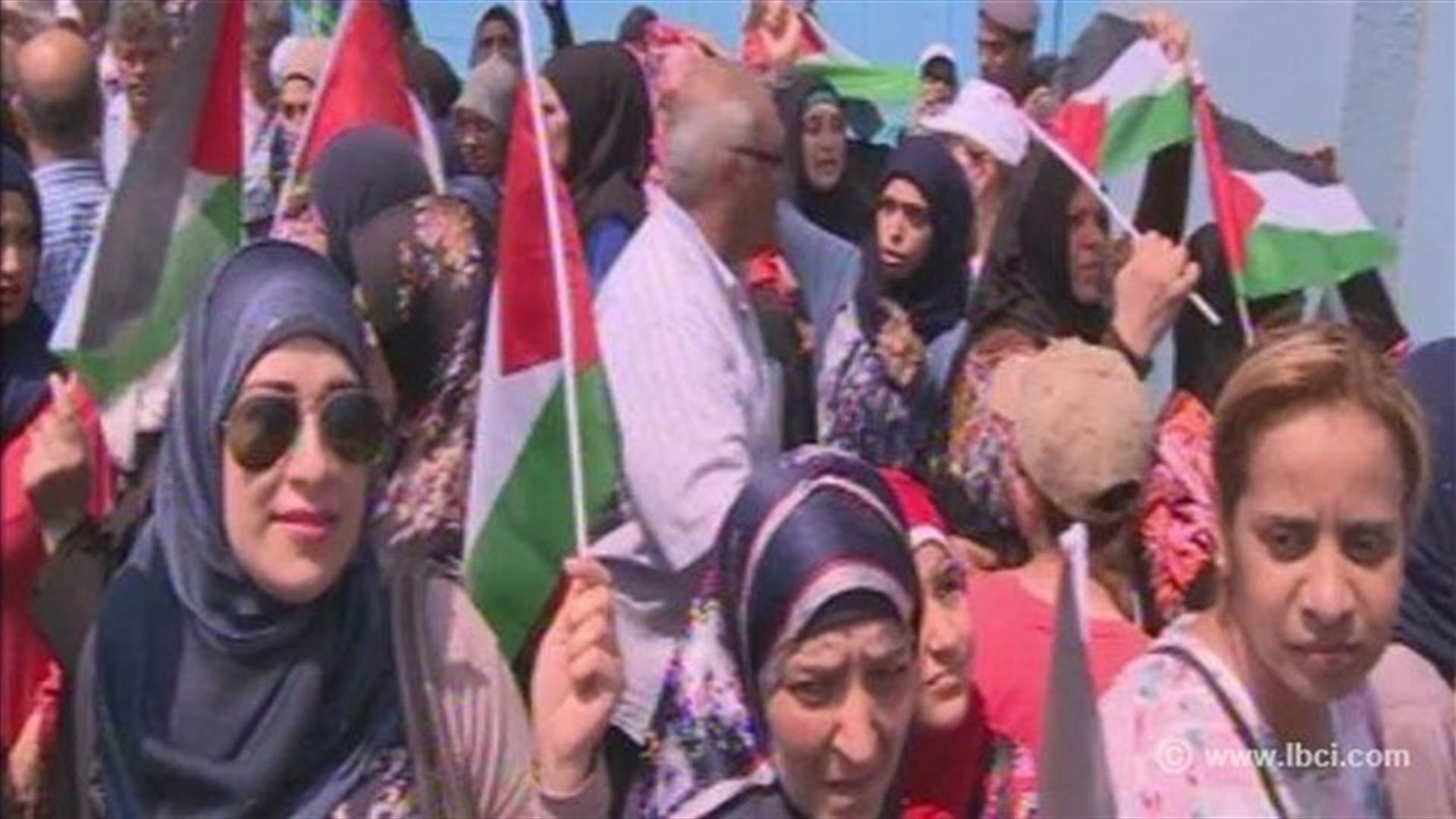 اعتصام أمام مكاتب الاونروا للتذكير بالمطالب