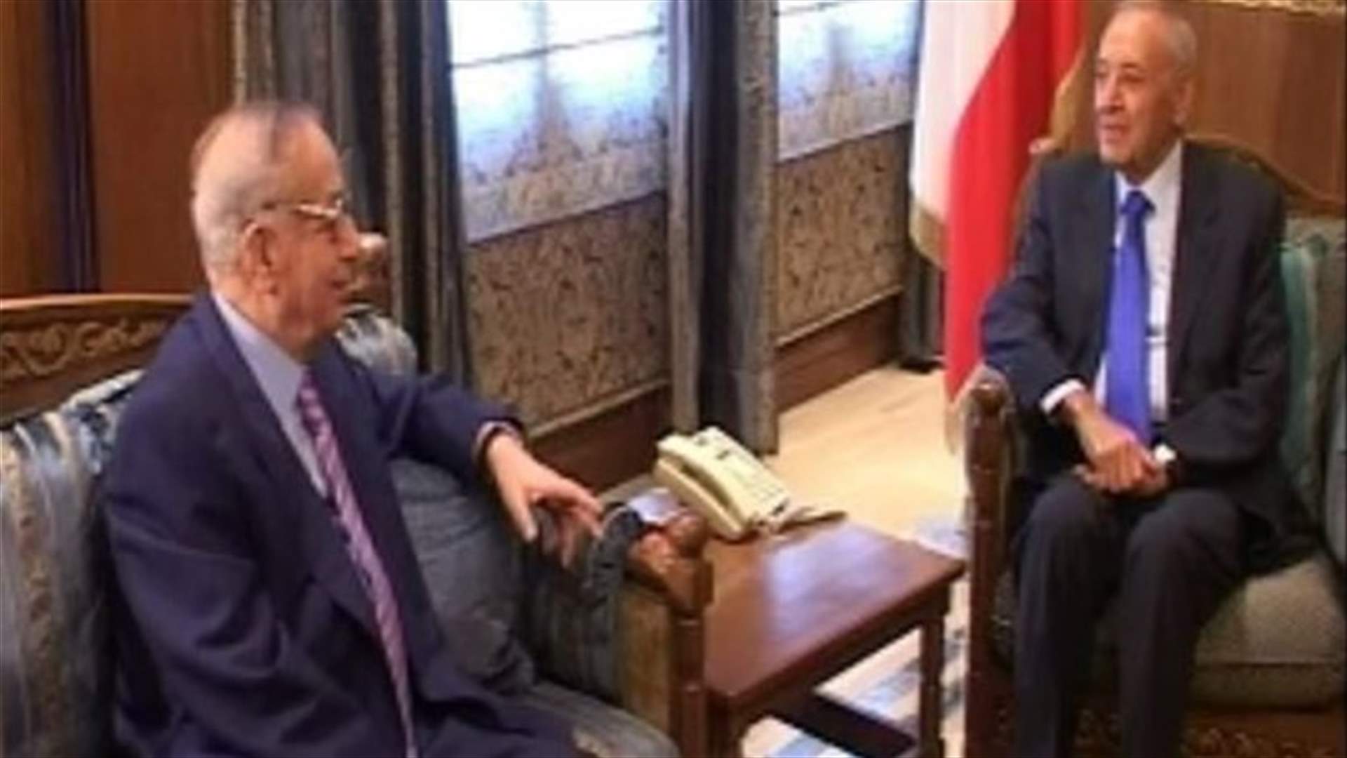 أبو فاعور وميشال المر في عين التينة