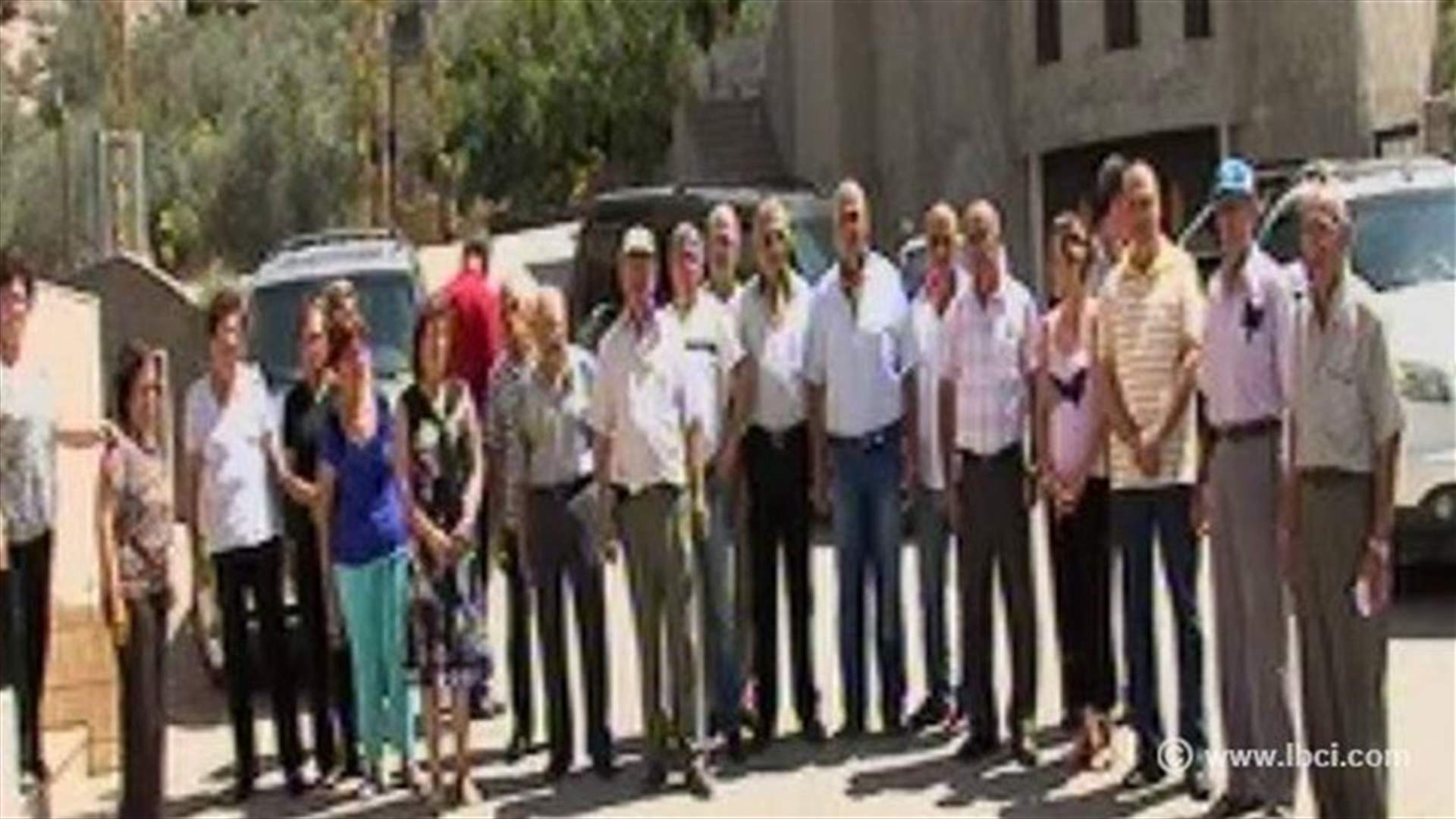 اعتصام رمزي لأهالي شحيم