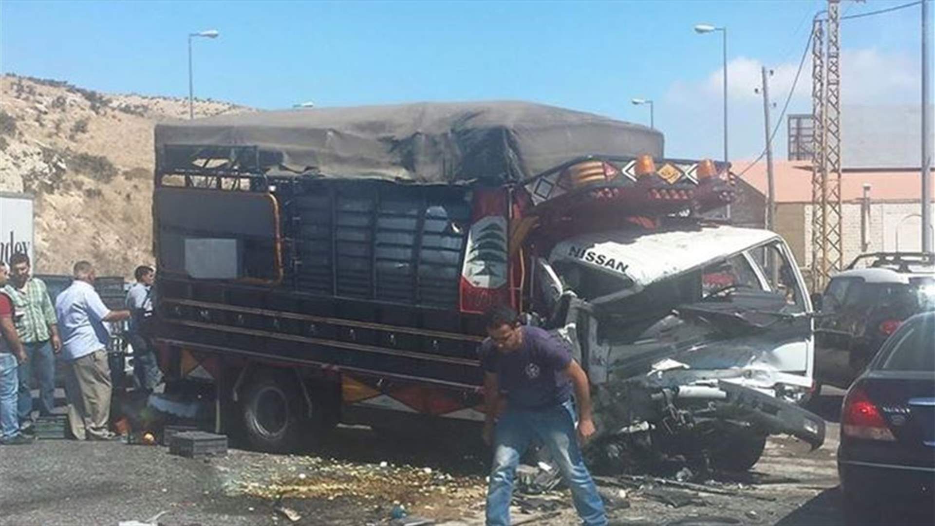 جرحى في حادث سير على طريق ضهر البيدر
