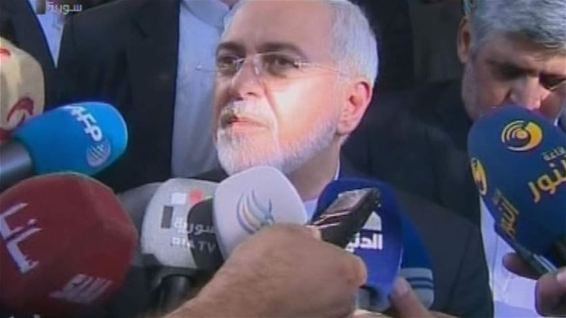 ظريف بعد لقائه الأسد: آن الأوان للرضوخ لمطالب السوريين
