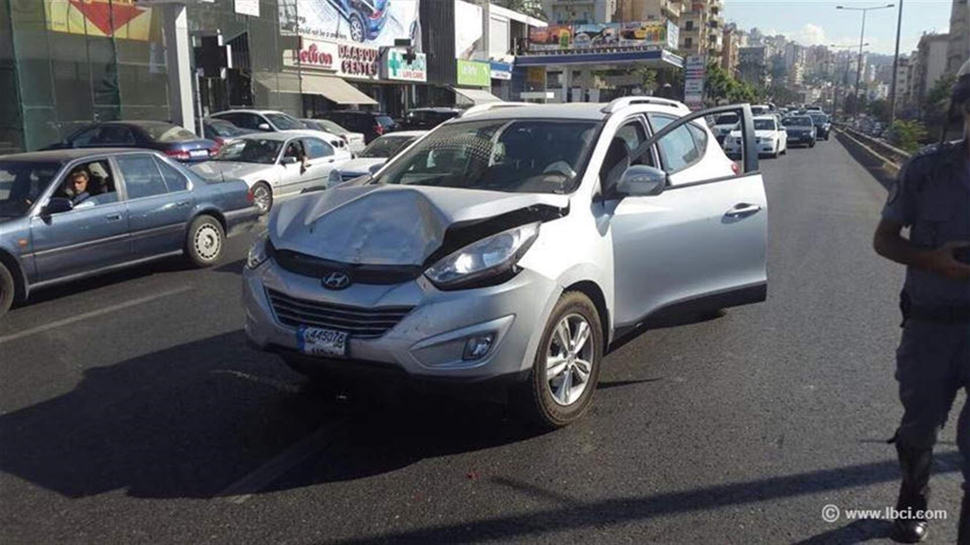   بالصور:تعرض الزميل بسام أبو زيد لحادث سير
