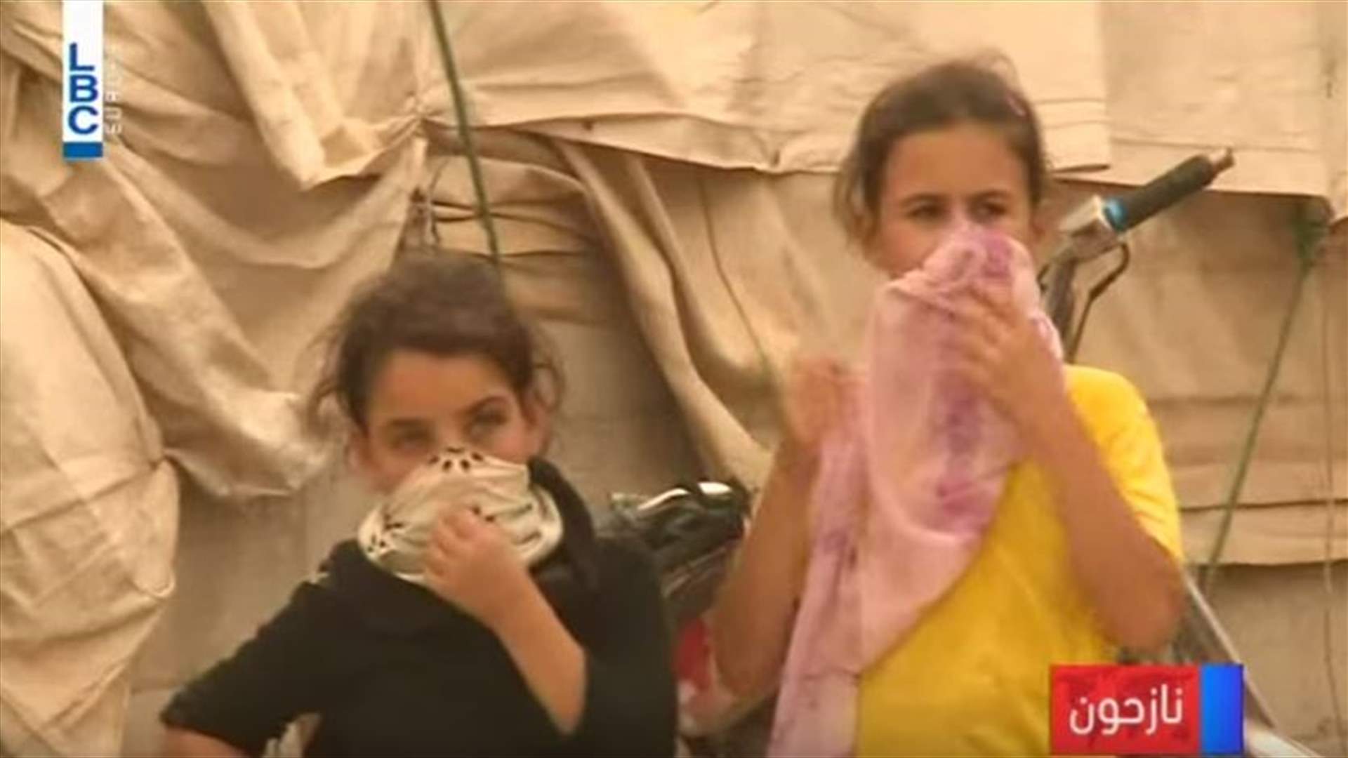 REPORT: Refugees stranded in sandstorm hitting Lebanon