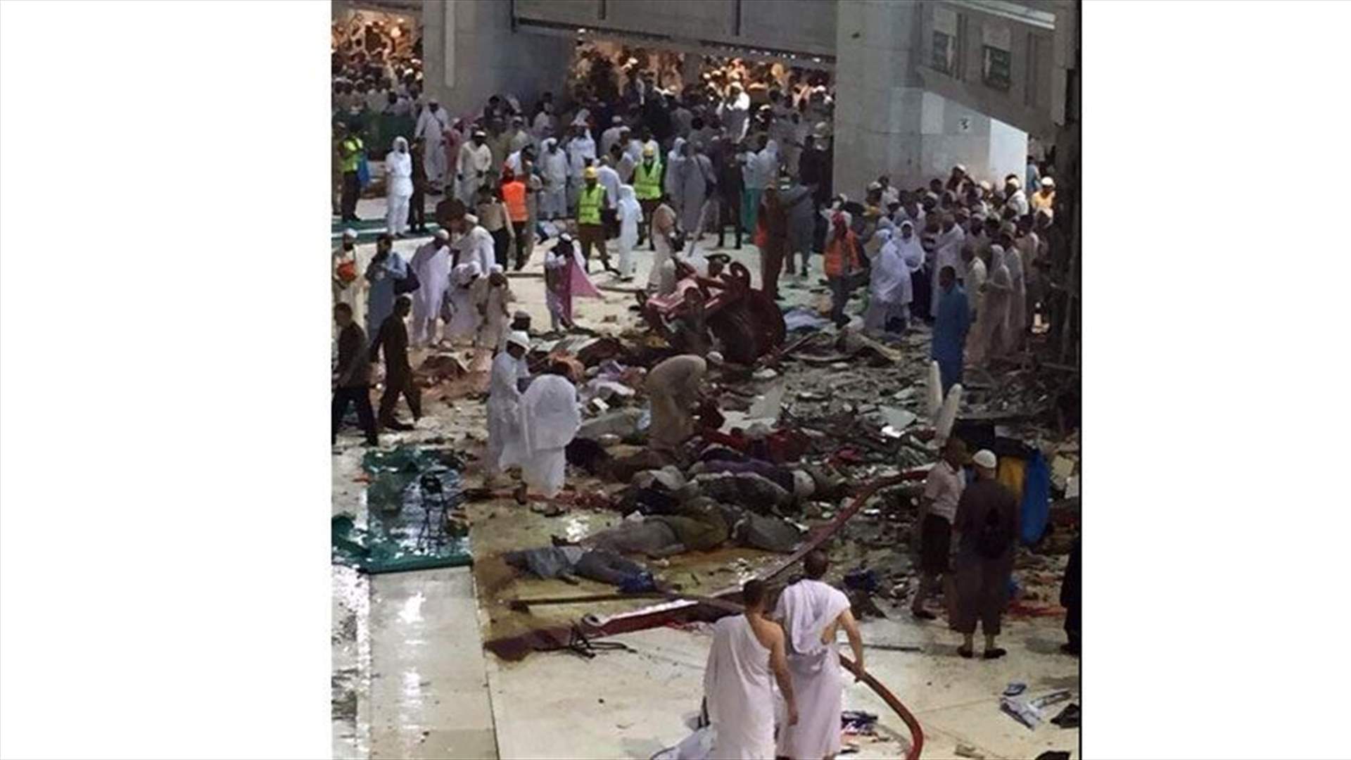 [VIDEO] At least 65 dead in Grand Mosque in Mecca from falling crane