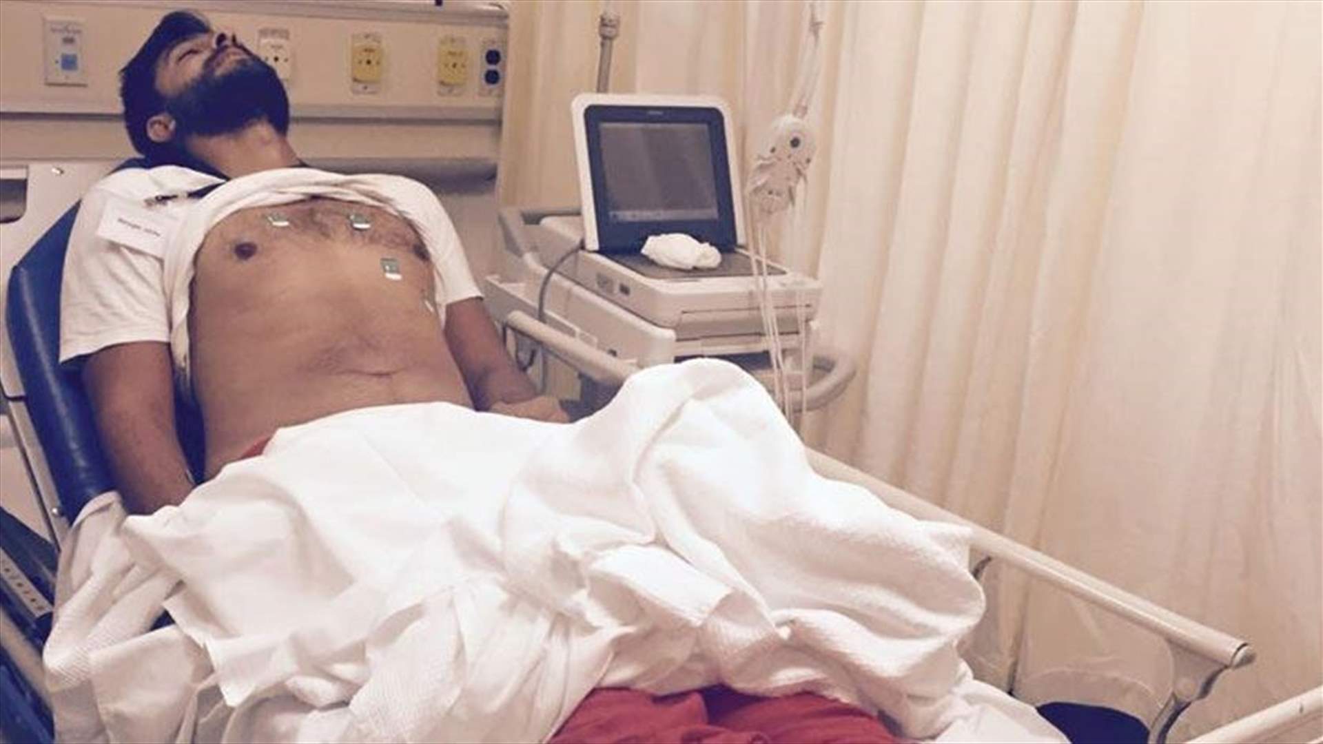[PHOTO] Hunger striker Waref Sleiman rushed to hospital