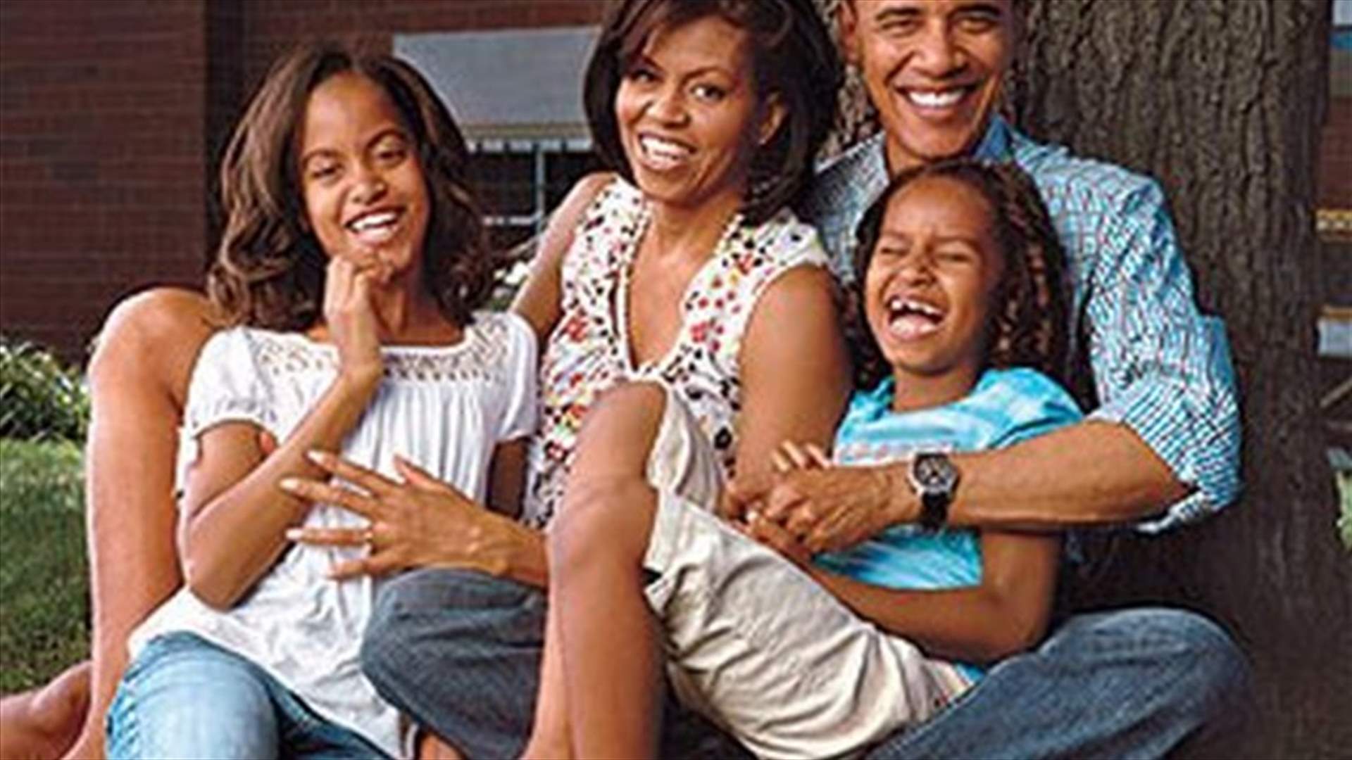 Obama talks about kids, prays daughter's skirt gets longer