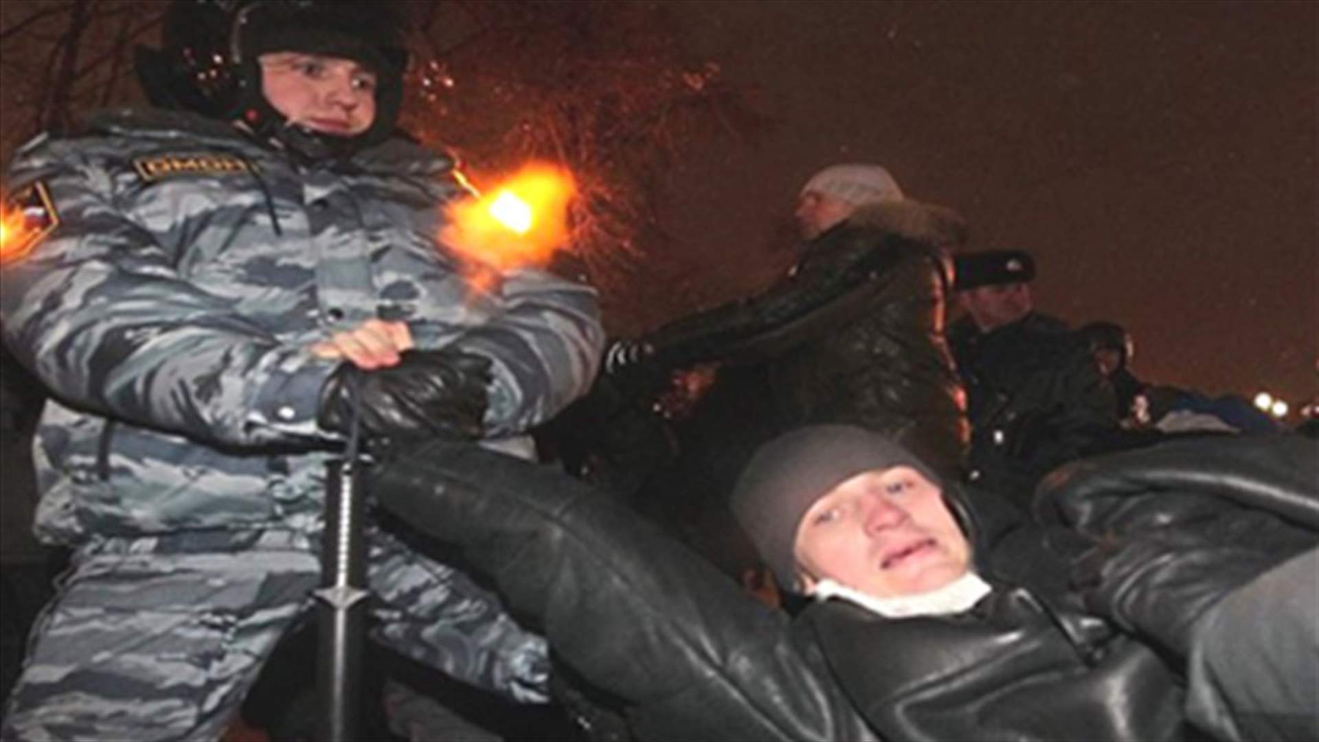 Hundreds of Russian opposition protesters rally against Putin