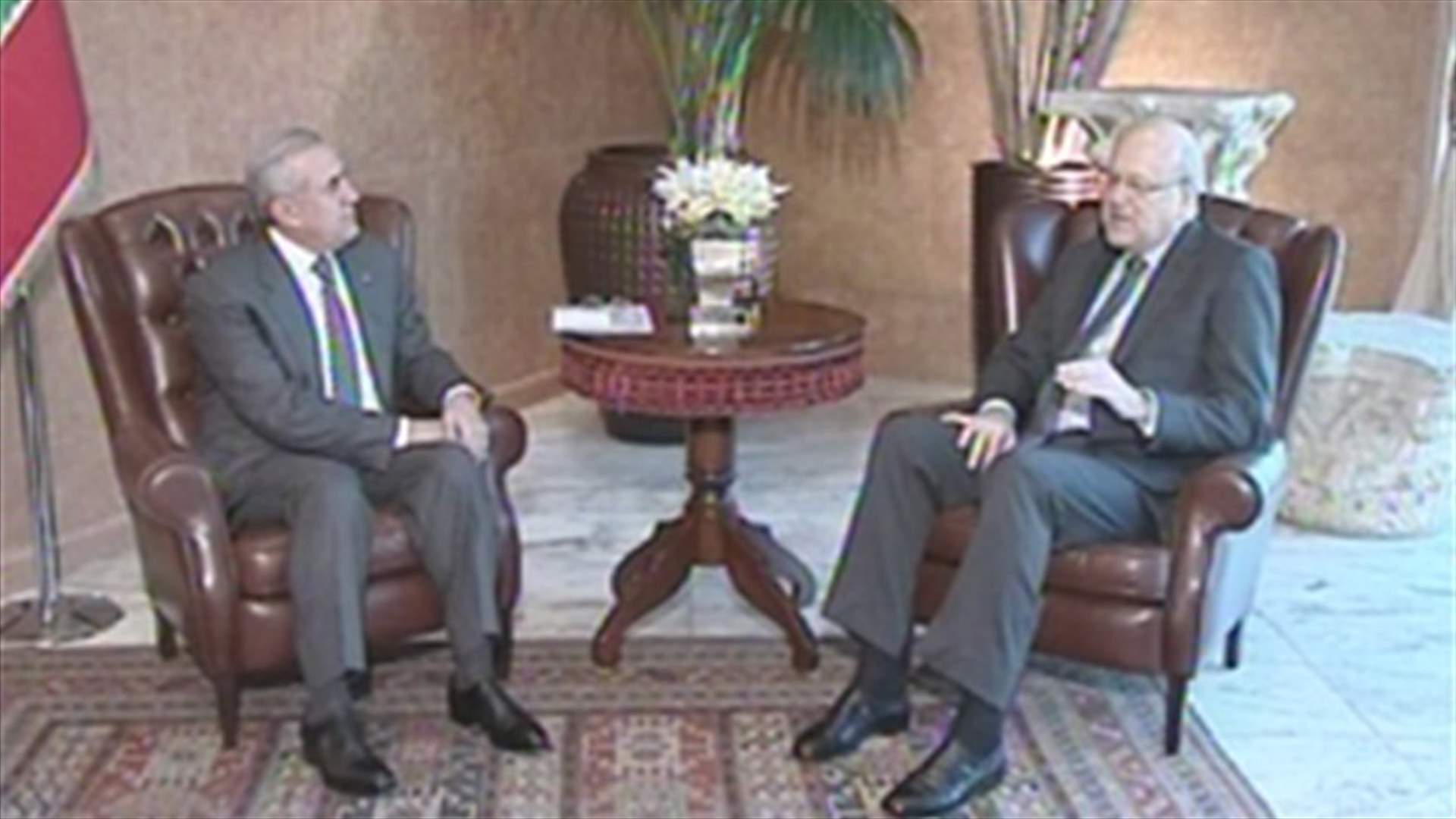 سليمان التقى ميقاتي ورو ومنصور وسلامة