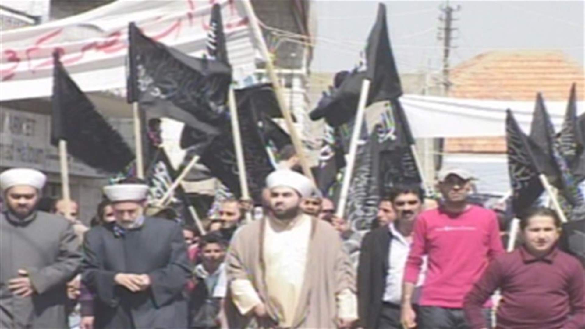 مسيرات تضامن مع الشعب السوري في الشمال والبقاع