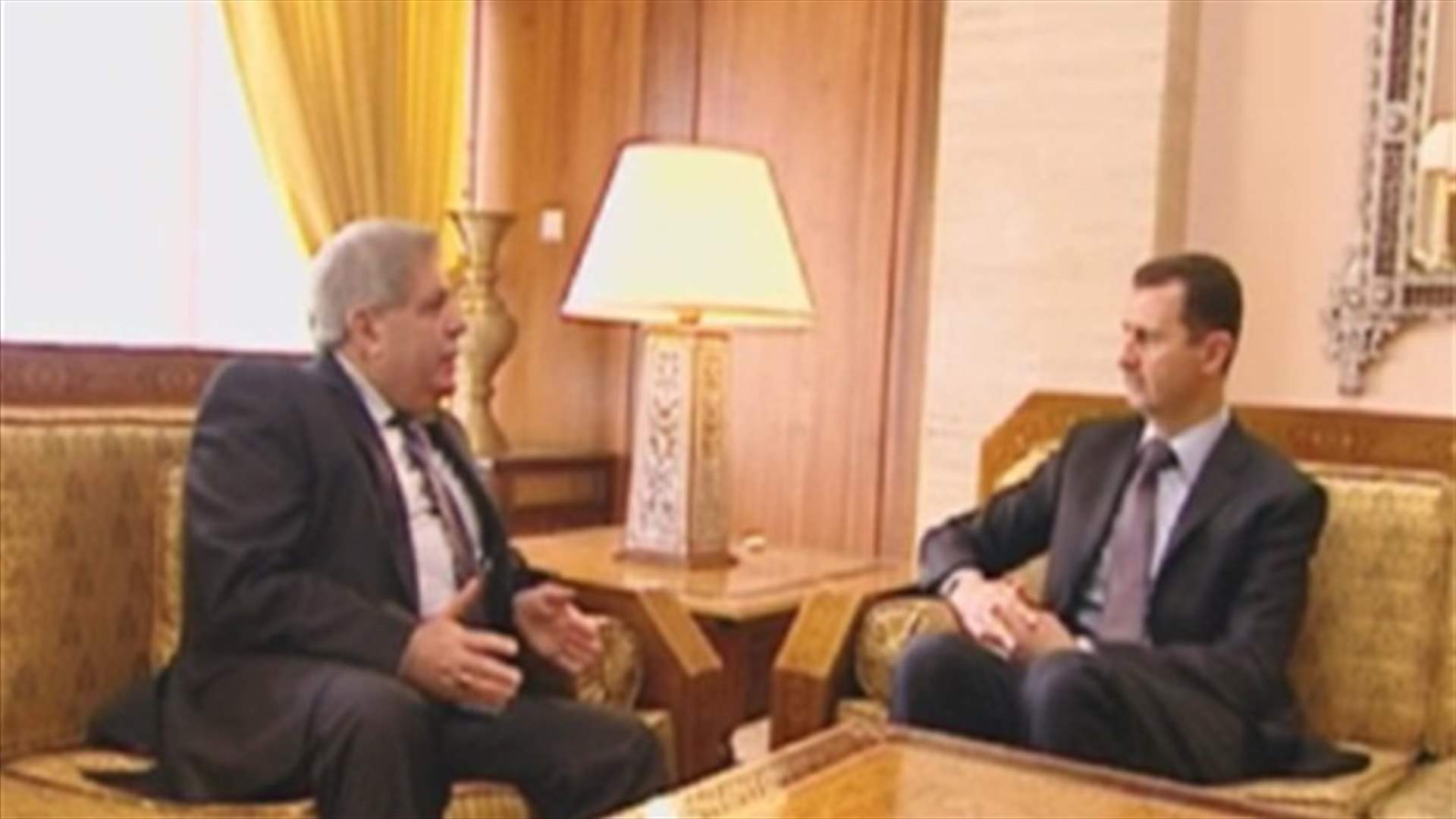 الأسد : نحرص على ما يؤمن راحة  اللبنانيين سياسيا وامنيا واقتصاديا