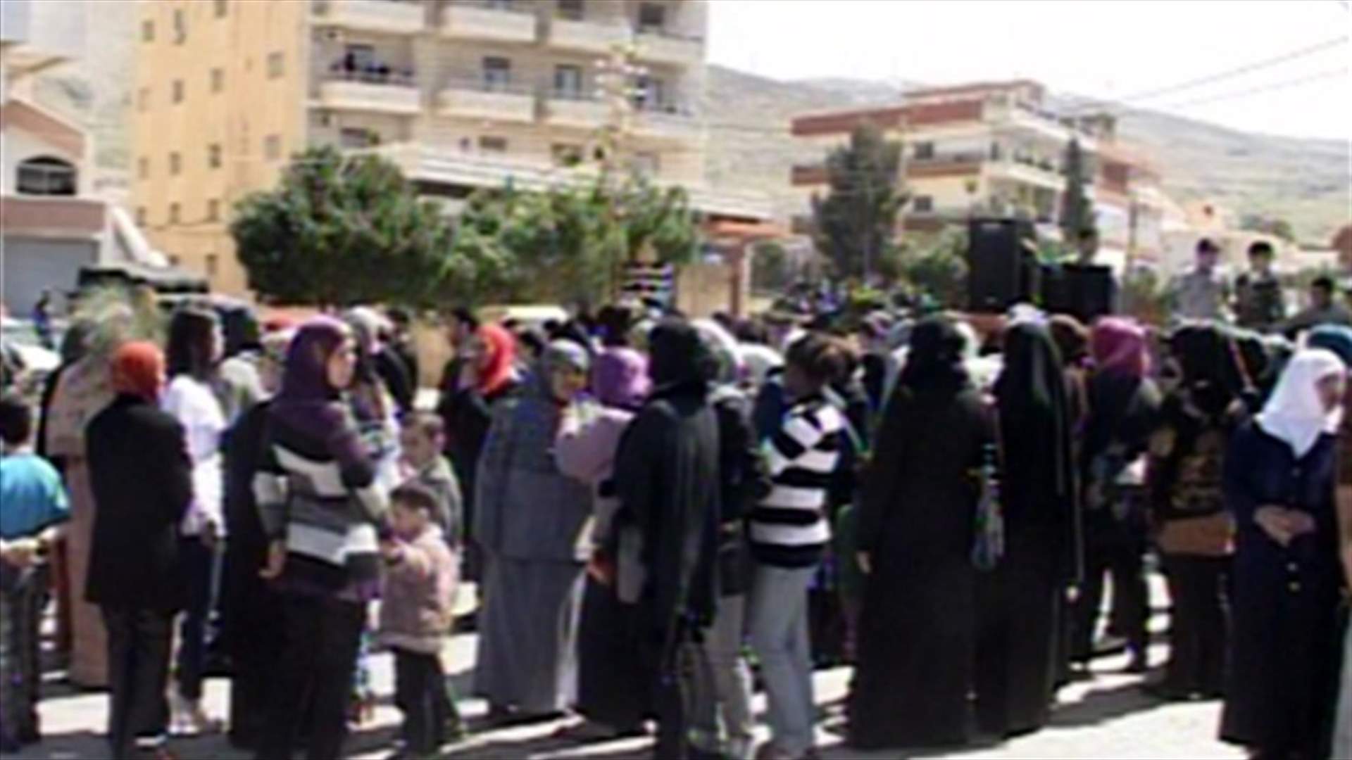 اعتصام لأهالي الموقوفين الاسلاميين في مجدل عنجر