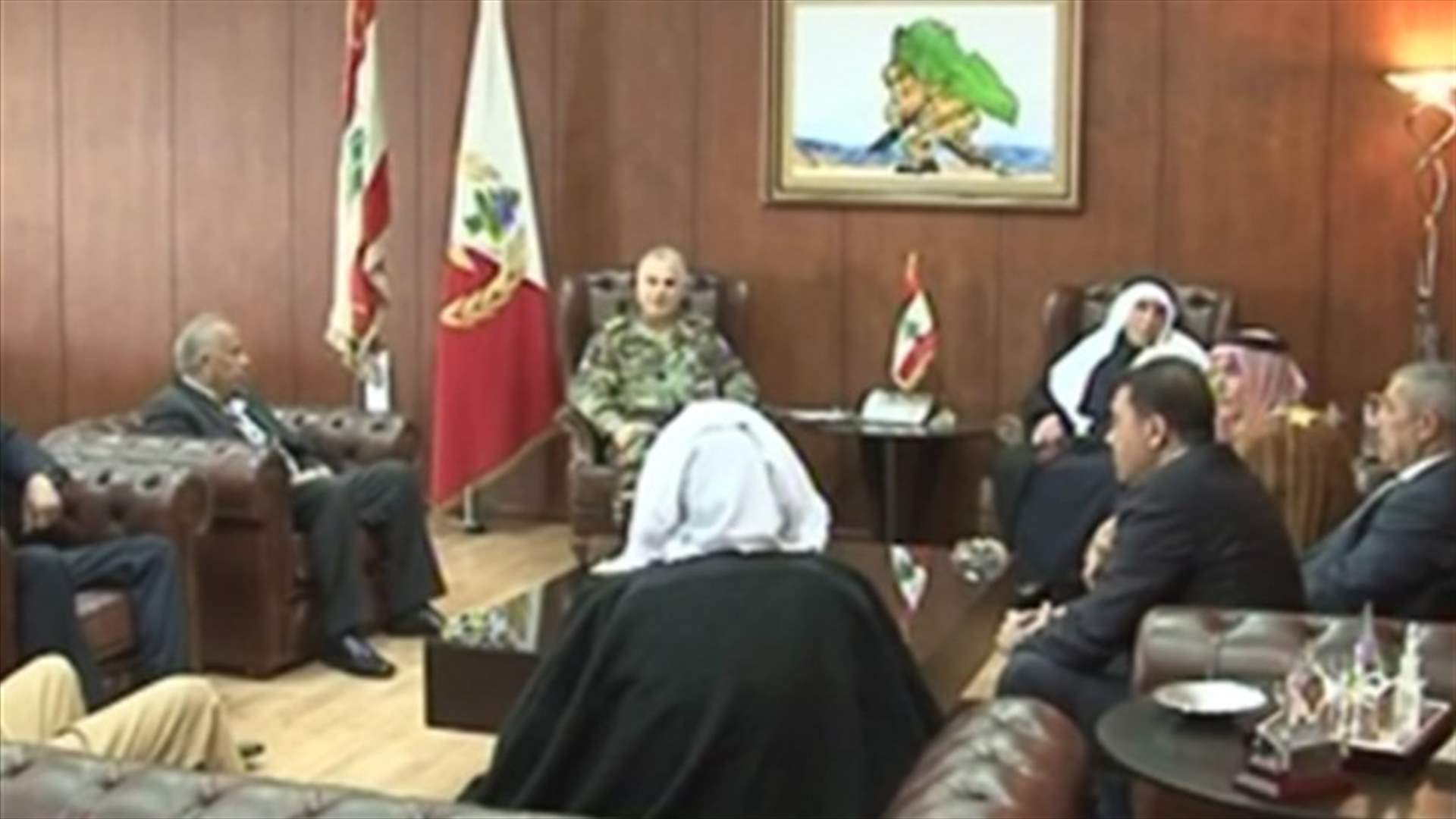 أوضاع الحدود بين قهوجي ووفد من مشايخ وادي خالد