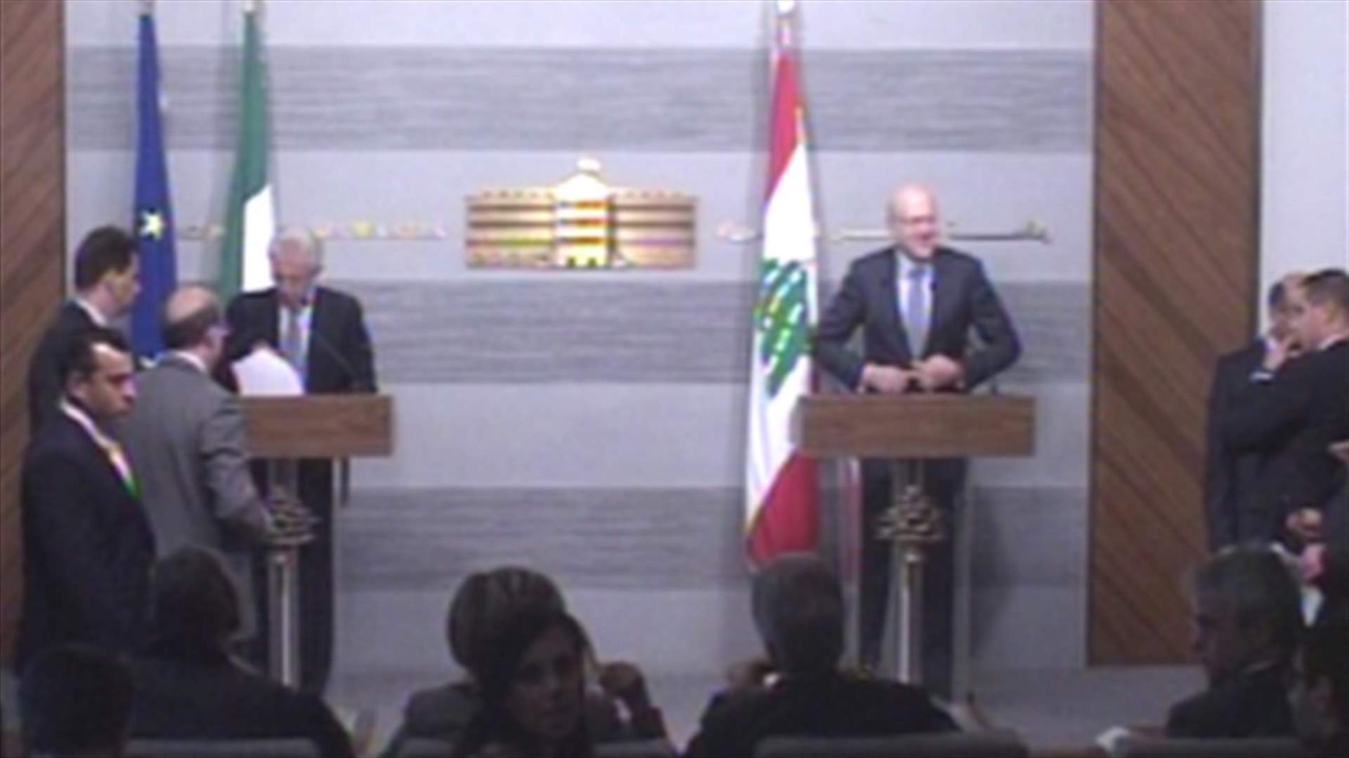 Mario Monti in Beirut, meets Mikati 