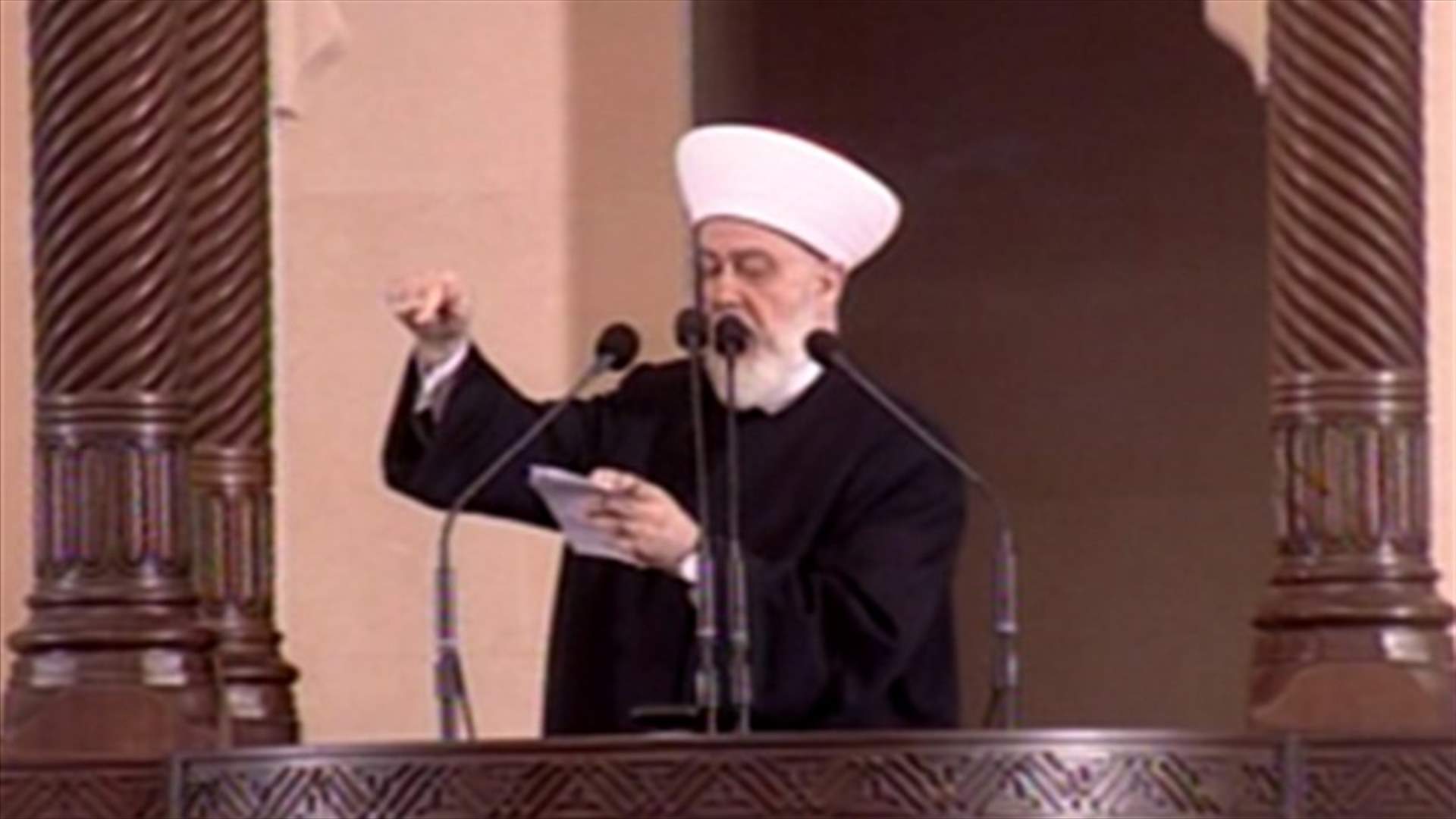 Mufti Qabbani: Our stance is constant and unchangeable