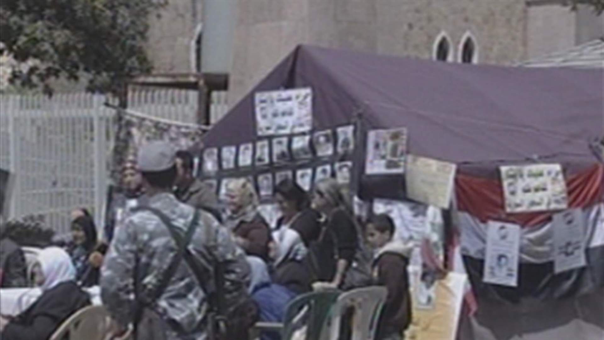 تحرك جديد لاهالي اللبنانيين المعتقلين بالسجون السورية 