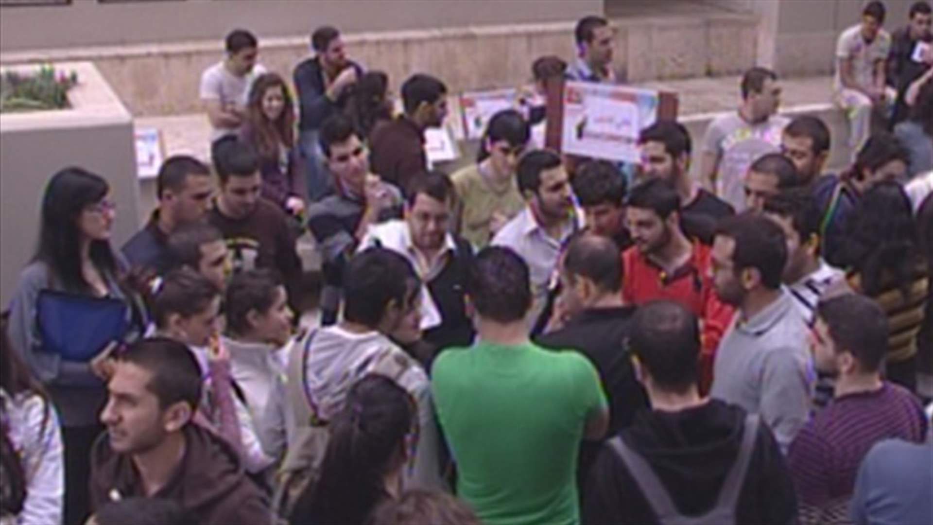 Lebanese University students will not give up until they get elections 