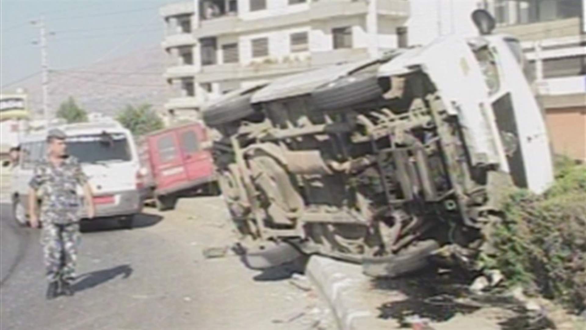قتيل و6 جرحى بحادث سير عند تقاطع زحلة كسارة