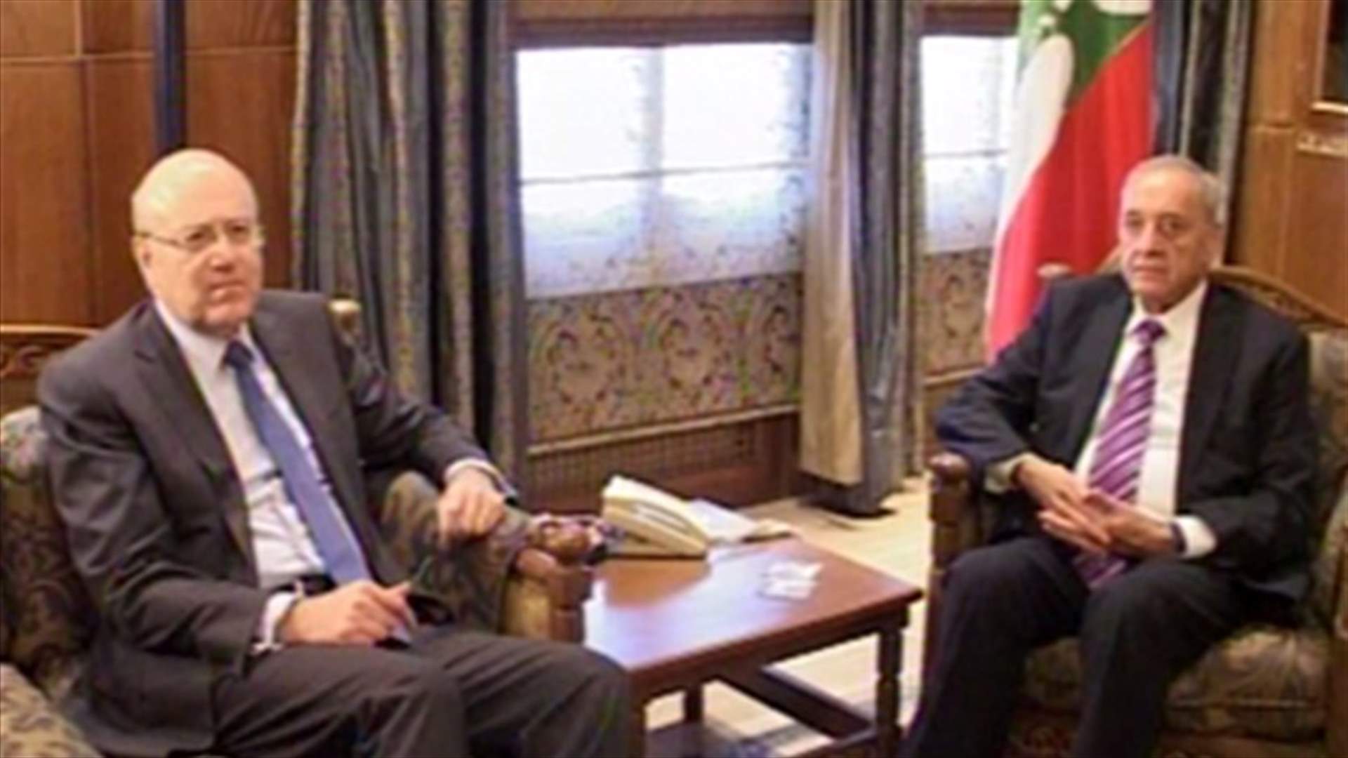 Mikati after meeting Berri: We discussed appointments and public spending 