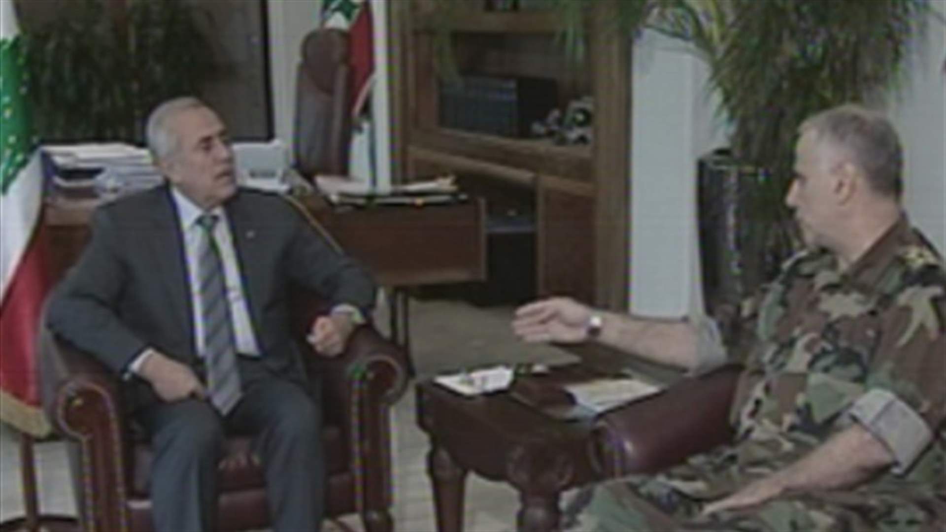 Kahawaji briefs Sleiman on security situation 
