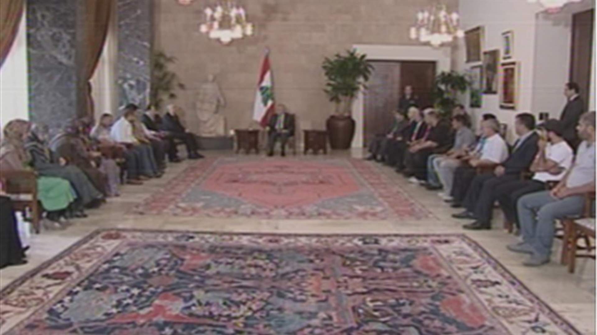 Suleiman: I will personally follow up on the issue of Lebanese abductees 