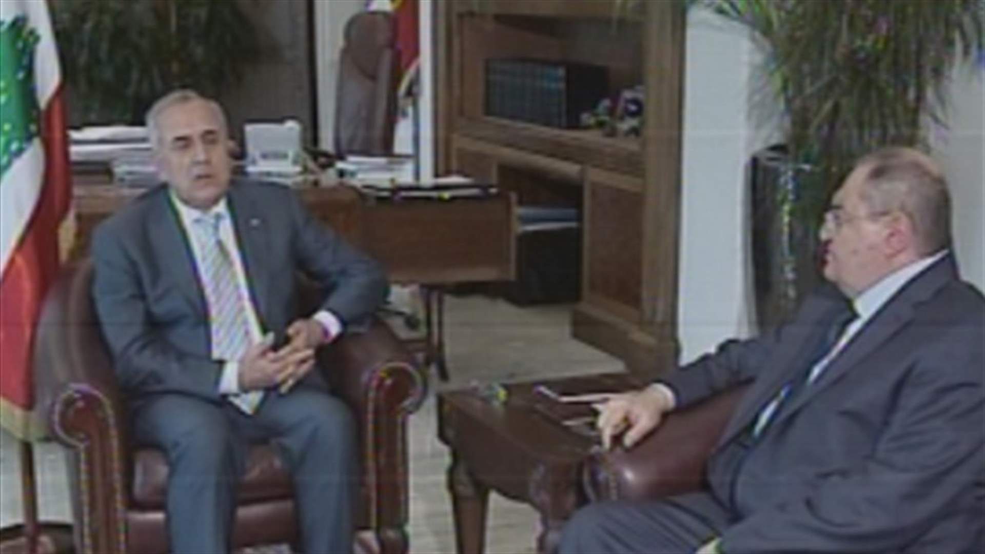 Sleiman, Ghosn discuss security situation