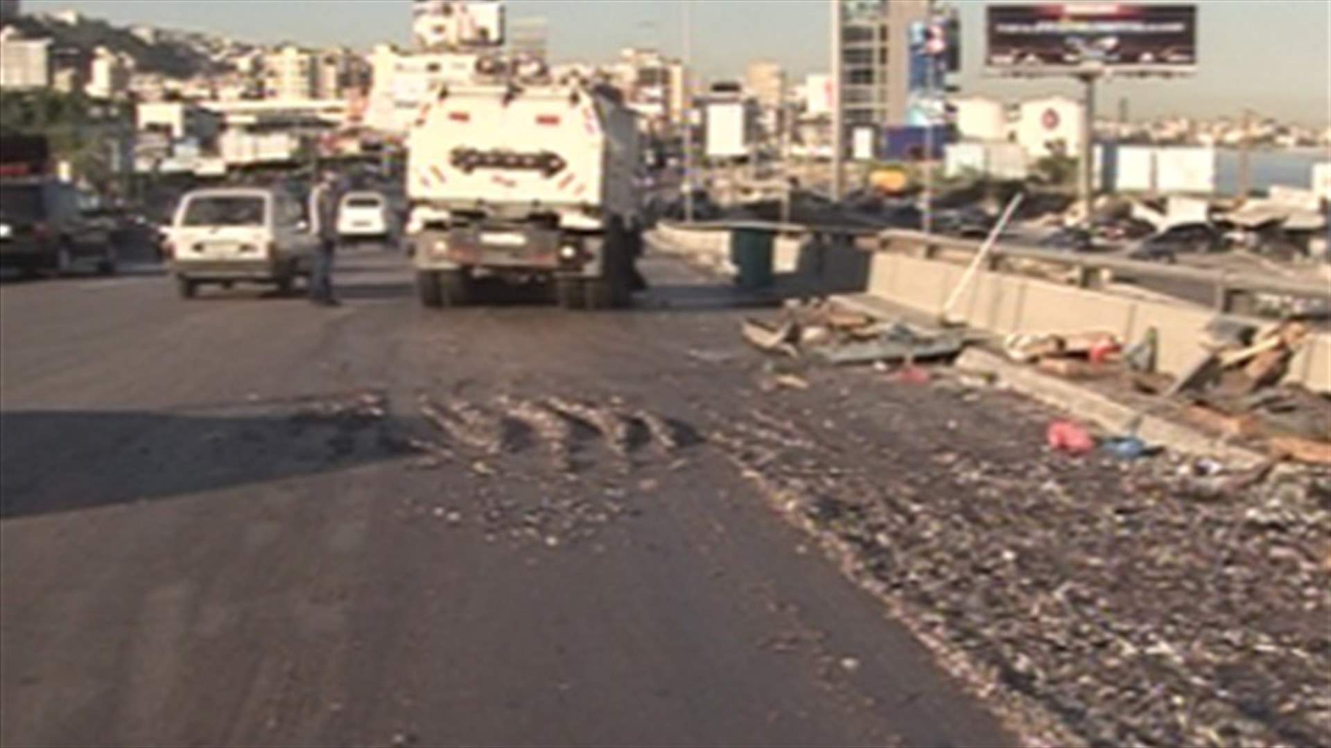 السمك غطّى طريق انطلياس