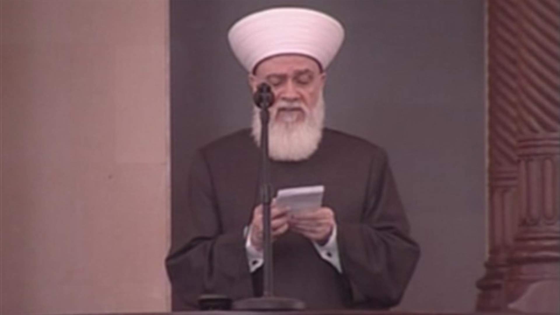 المفتي قباني :نريد قانون انتخاب يؤمن التمثيل الصحيح للجميع
