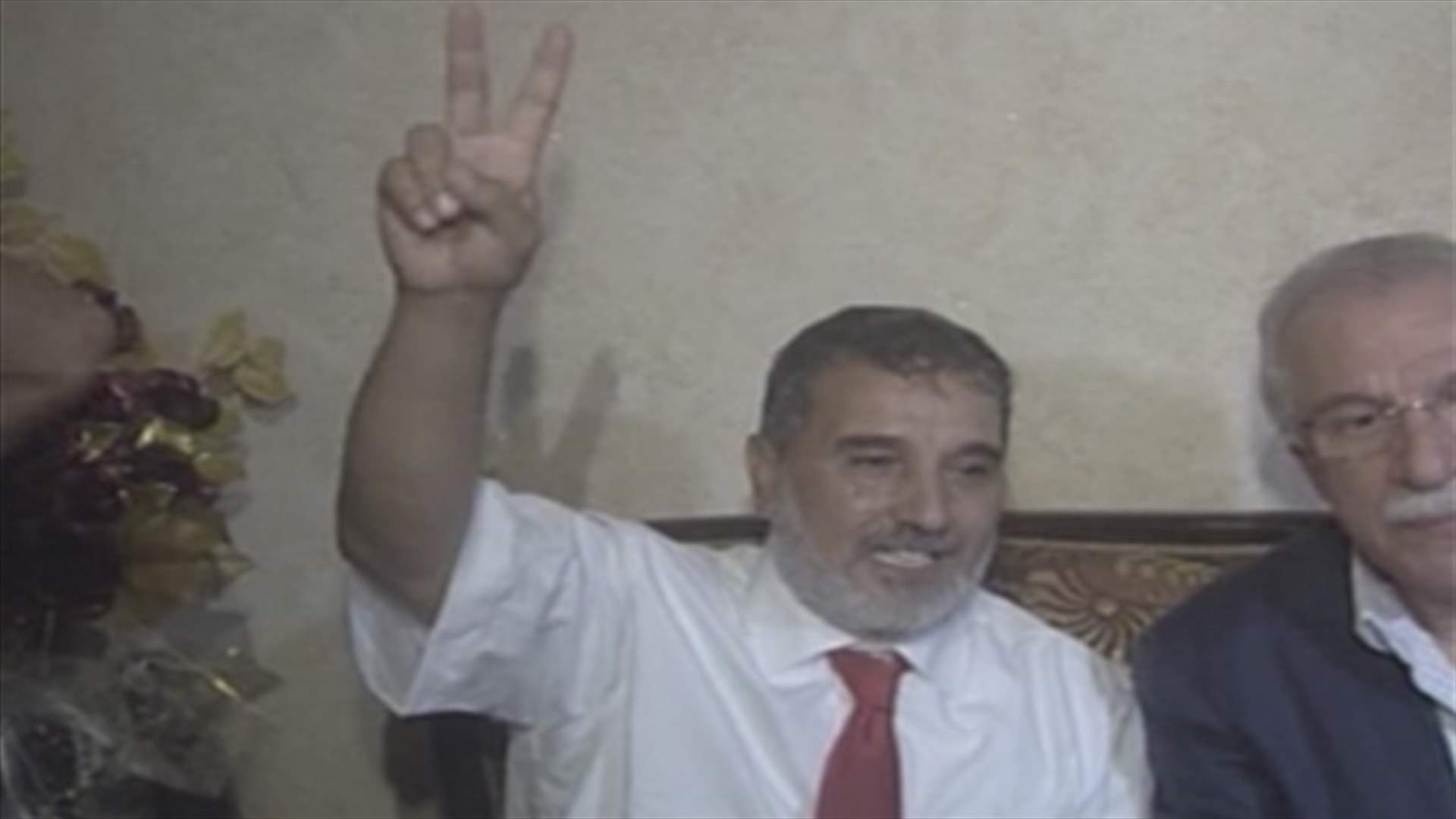 Released Lebanese detainee embraces his family at last