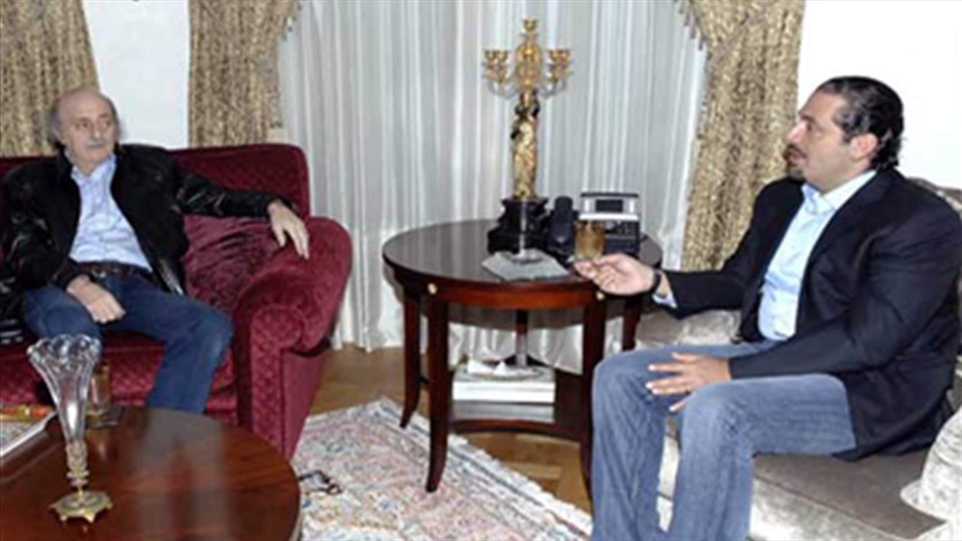 لقاء حار بين الحريري وجنبلاط واتفاق على رفض مشروع قانون الانتخاب