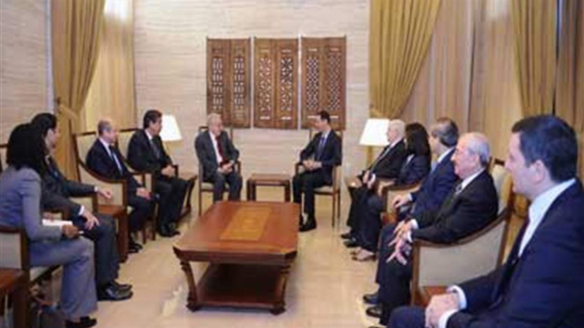 Assad calls for a Syrian dialogue during meeting with Ibrahimi