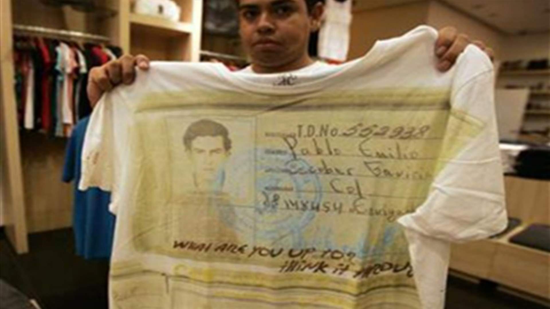 Pablo Escobar T-shirts a hit in Mexico drug war states
