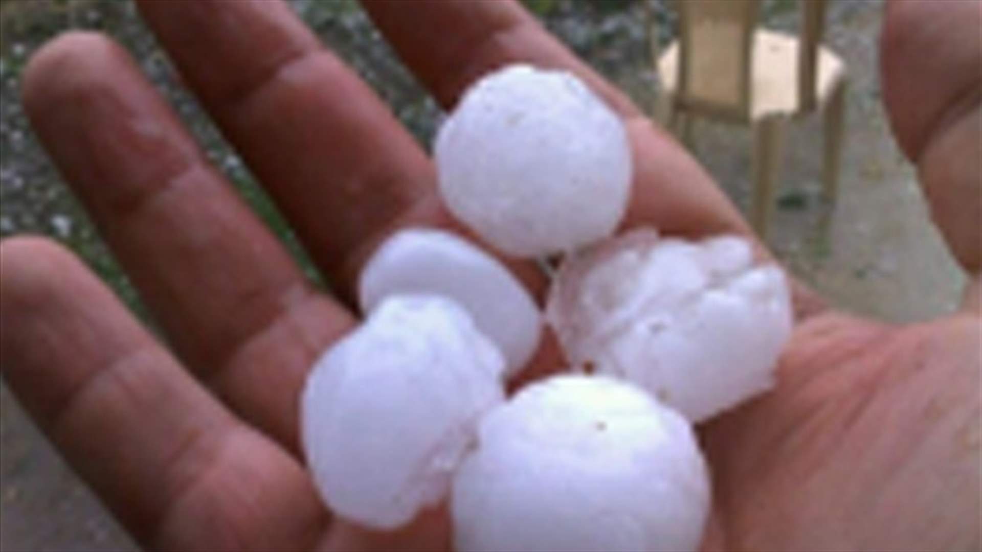 For the first time in October, ping pong-sized hail falls in Akkar   