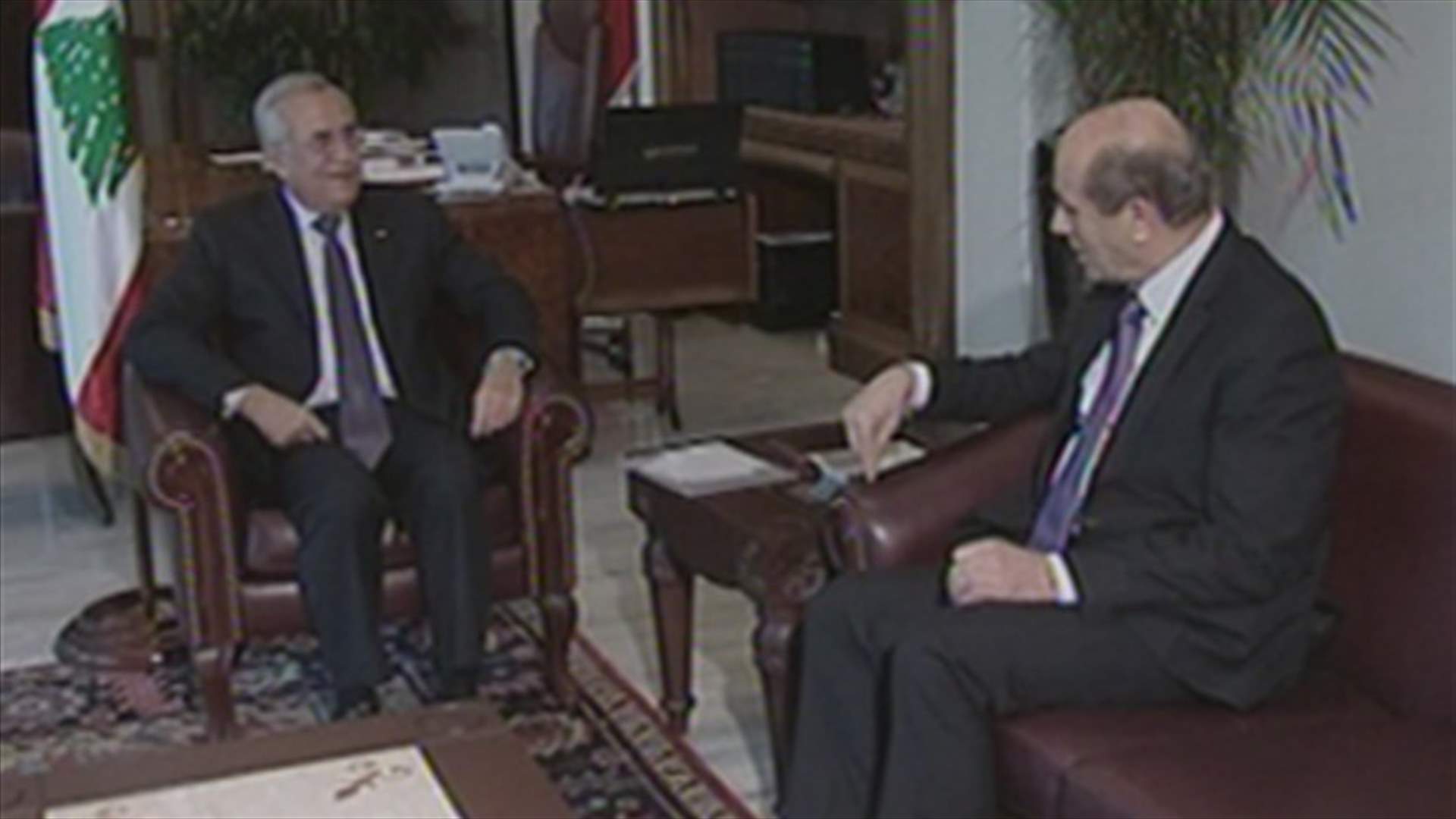 Sleiman and Charbel discuss security situation