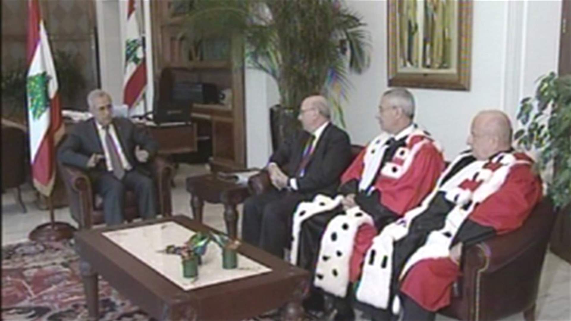 Fahed, Madi swear in before President Sleiman