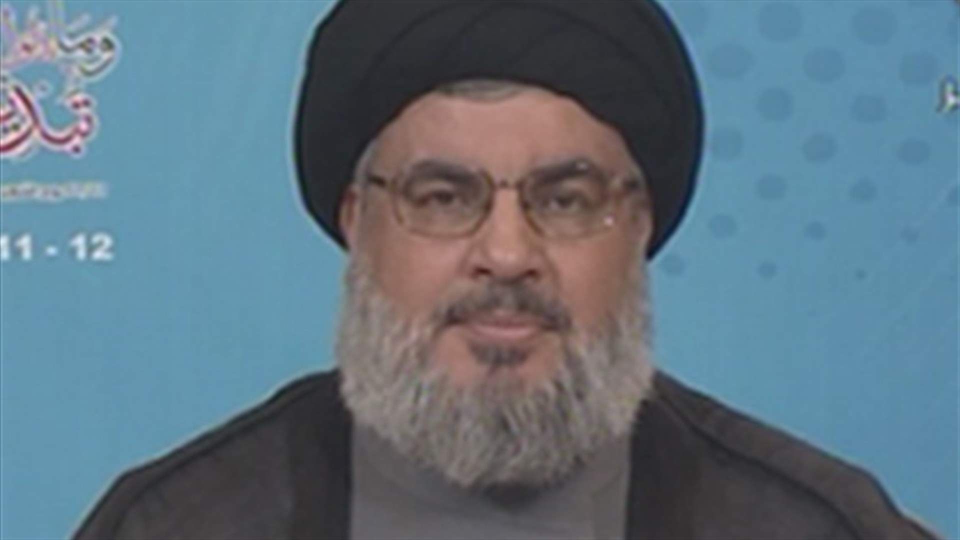 Nasrallah: Israel recognizes Hezbollah's force and resistance