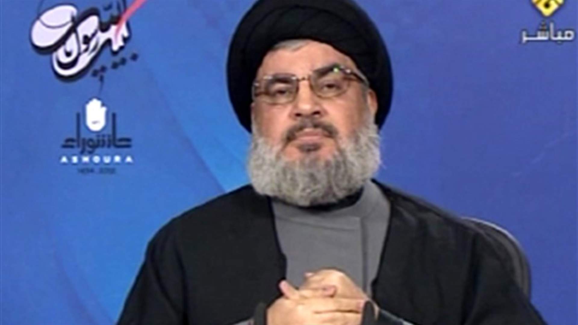 نصرالله : اسرائيل سترتكب حماقة إذا قامت بعملية برية في غزة