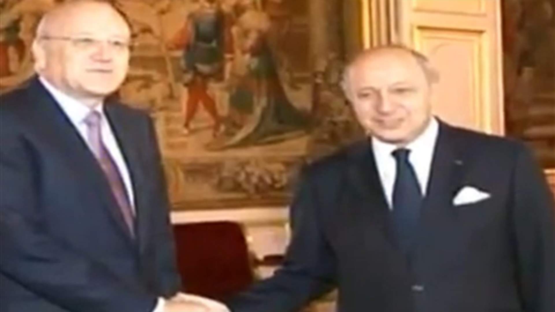 ميقاتي طلب من فابيوس دعماً فرنسياً للاجئين السوريين