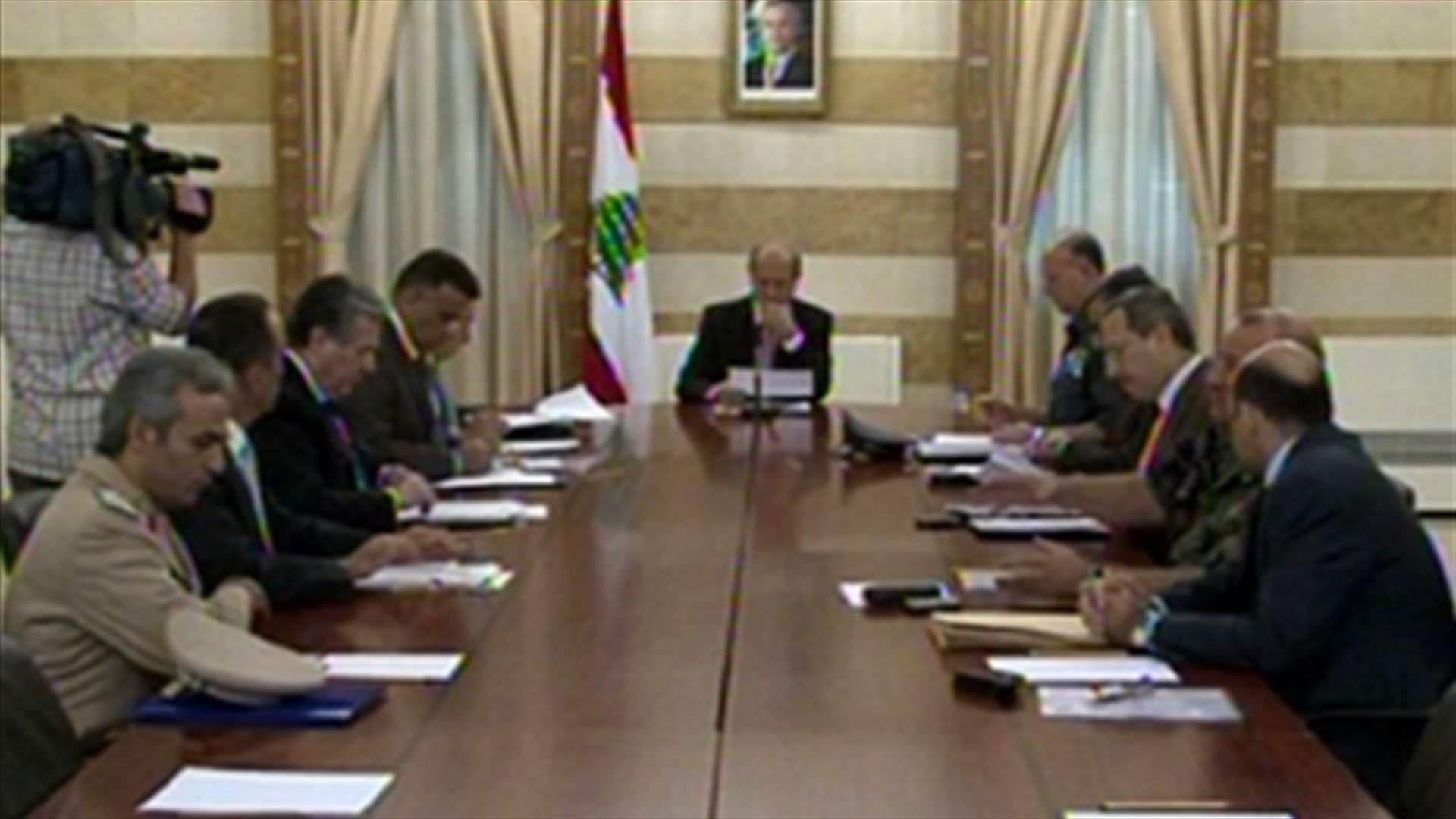 شربل ترأس اجتماعاً لمجلس الأمن المركزي