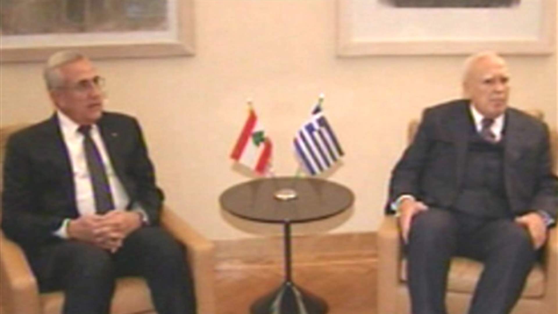 Sleiman calls from Greece for an electoral law that ensures unity