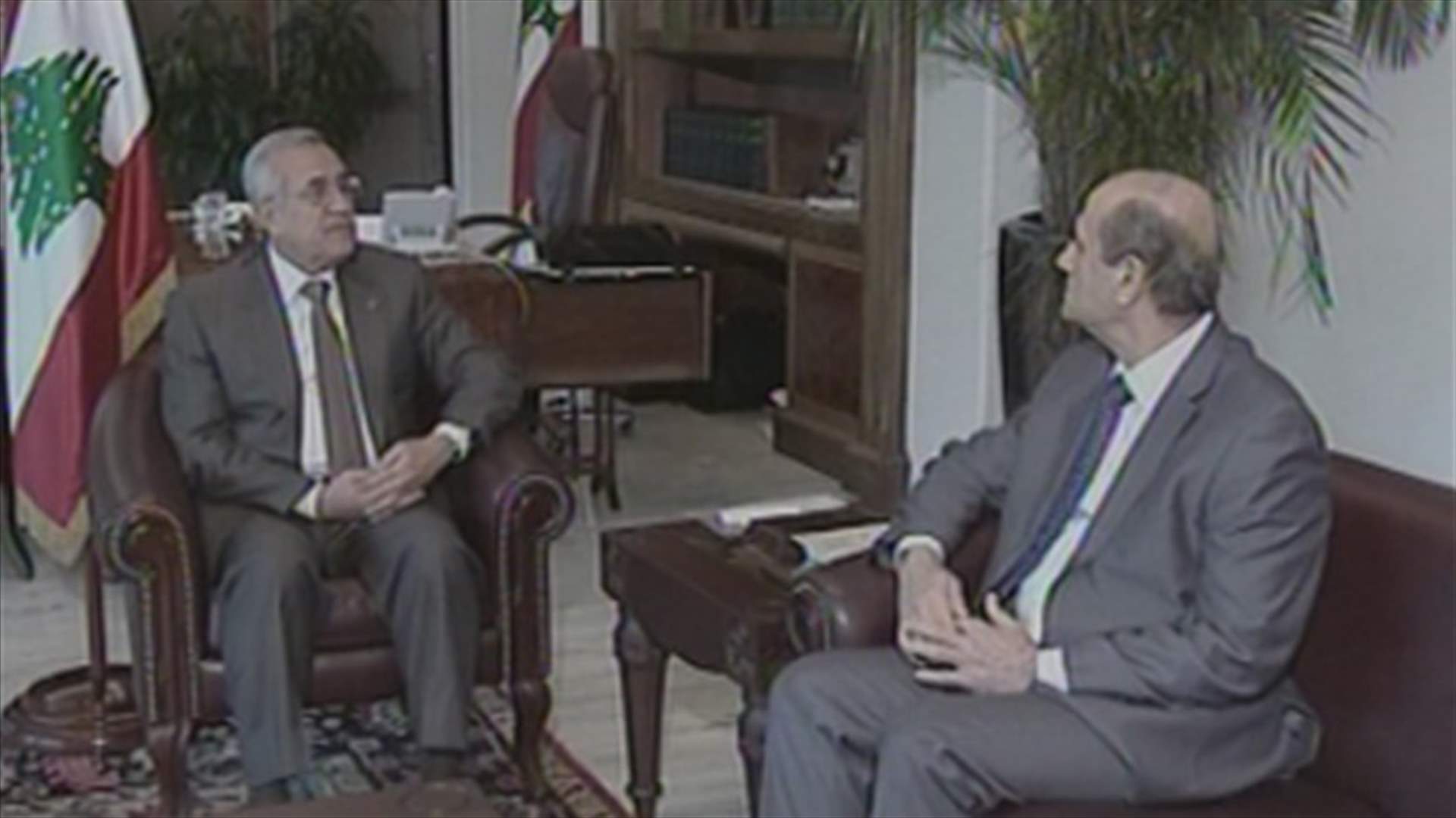 President Sleiman discusses security situation with Minister Charbel