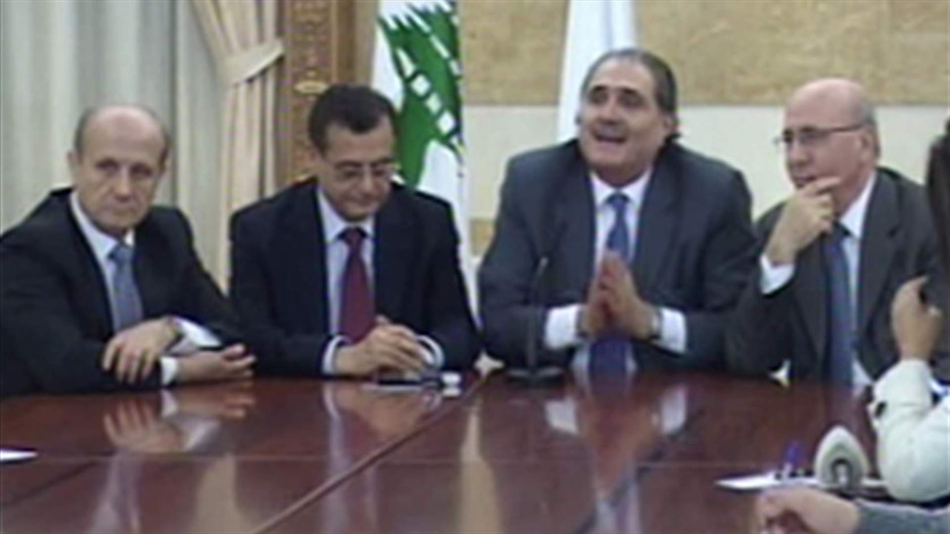 Various ministers hold joint press conference on the issue of detained Lebanese pilgrims 