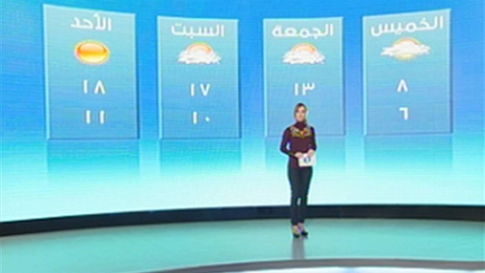 عاصفة "اولغا" مستمرة...وتنحسر مساء الخميس
