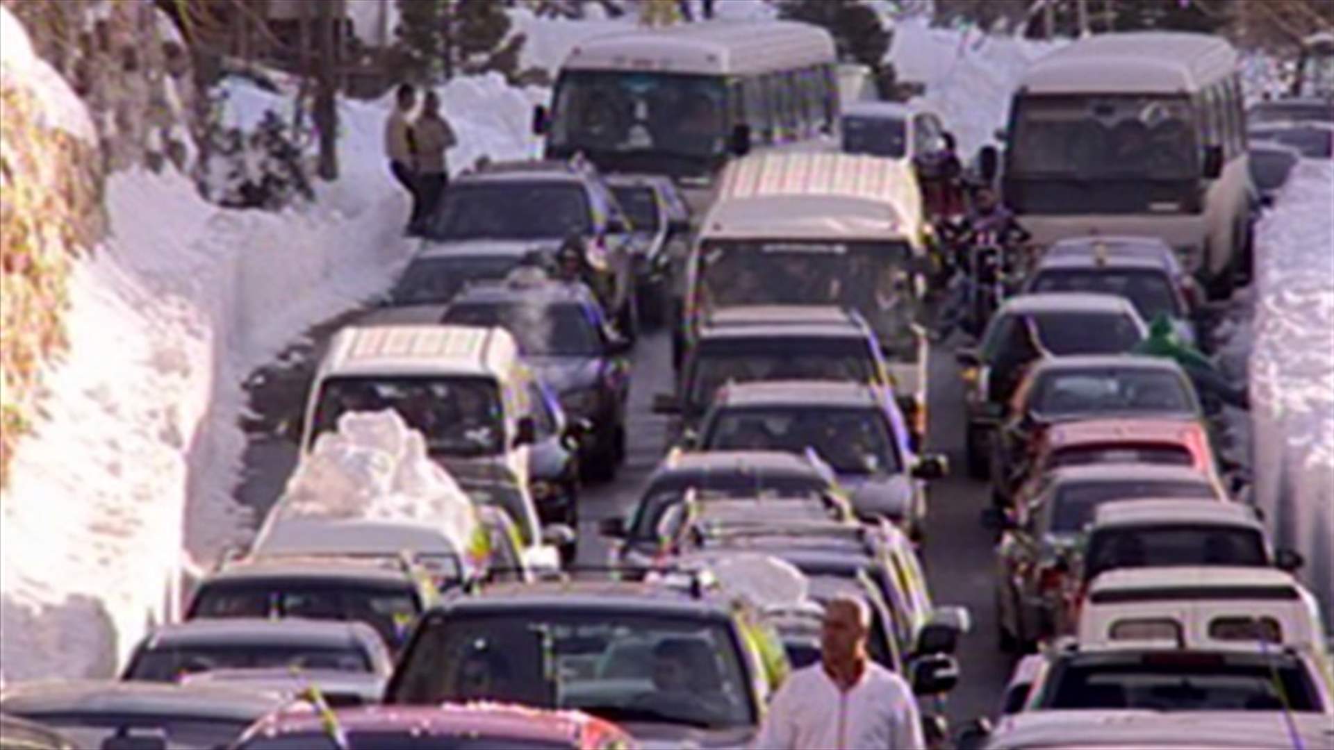 REPORT: Roads covered with snow, snow covered with vehicles