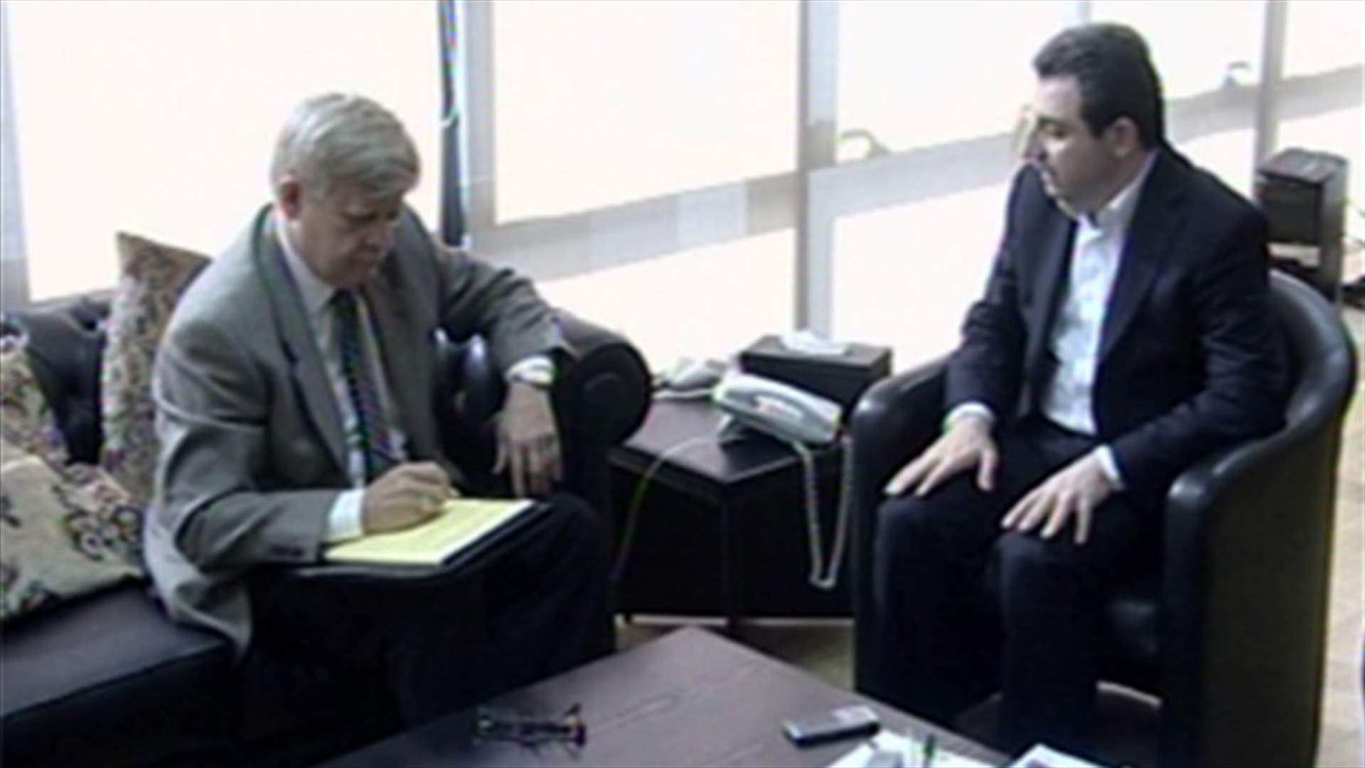 Abou Faour discusses with Russian ambassador file of displaced Syrians