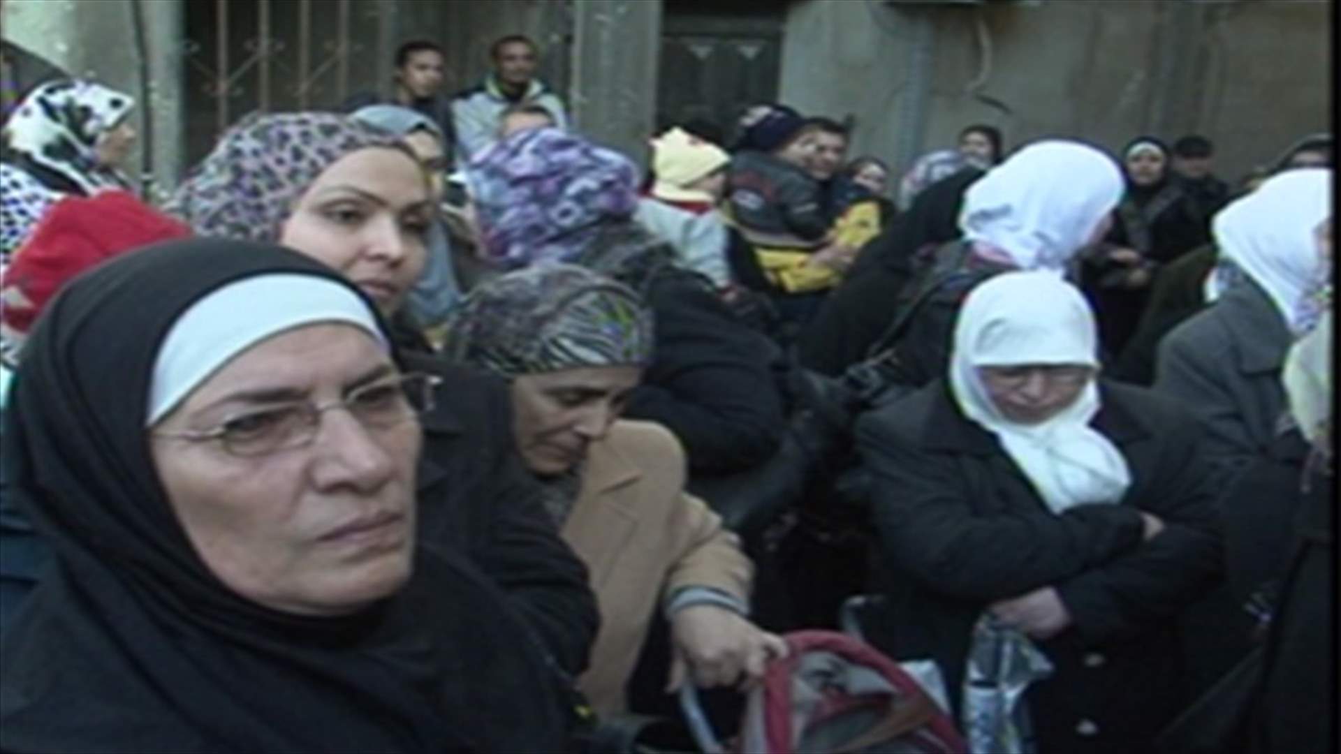 اعتصام النازحين الفلسطينيين من سوريا في البداوي 