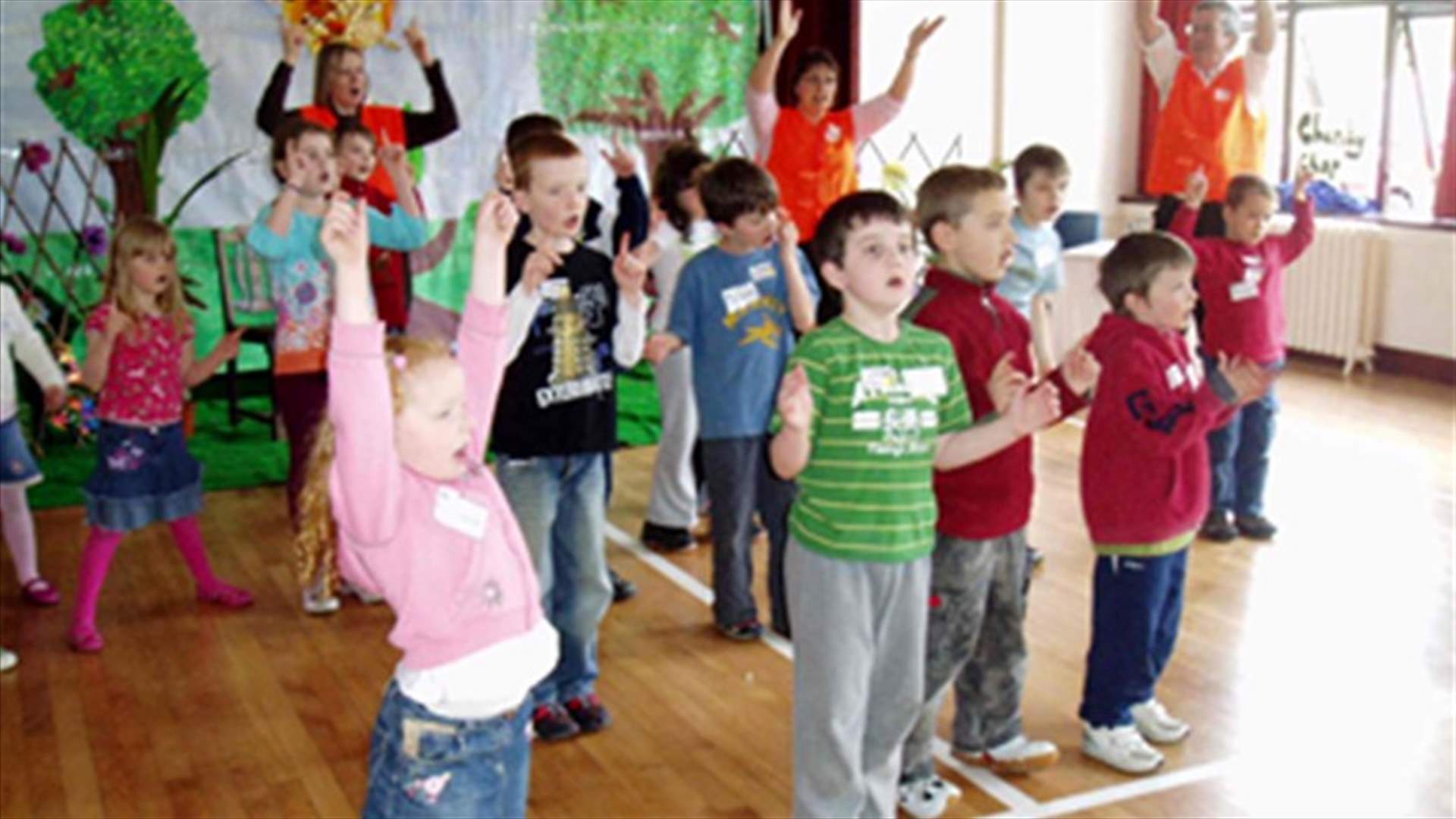 French Pre-school children watch a porn film in class